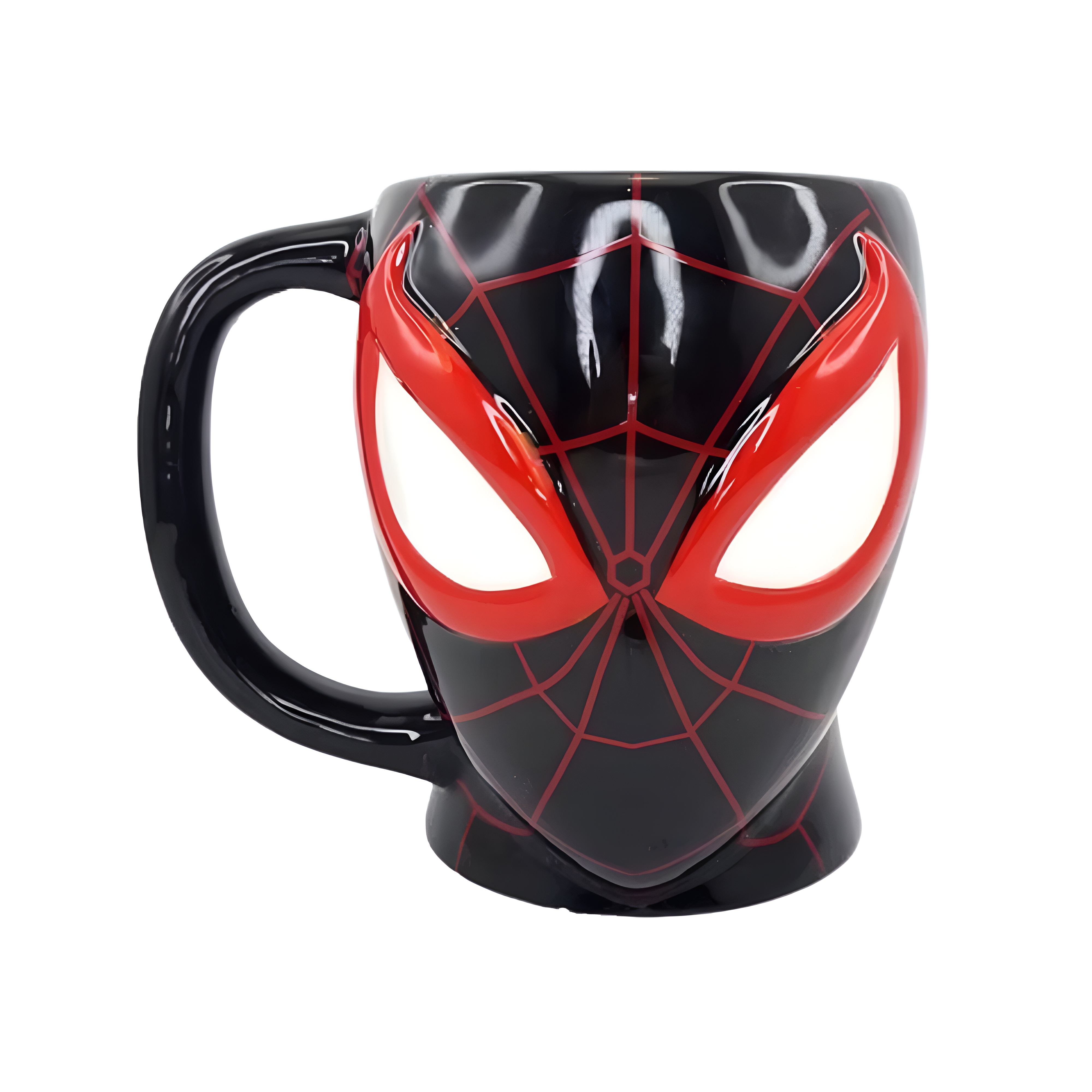 Spider Man Marvel Character Themed Ceramic Mug With Sculpted Mask Design