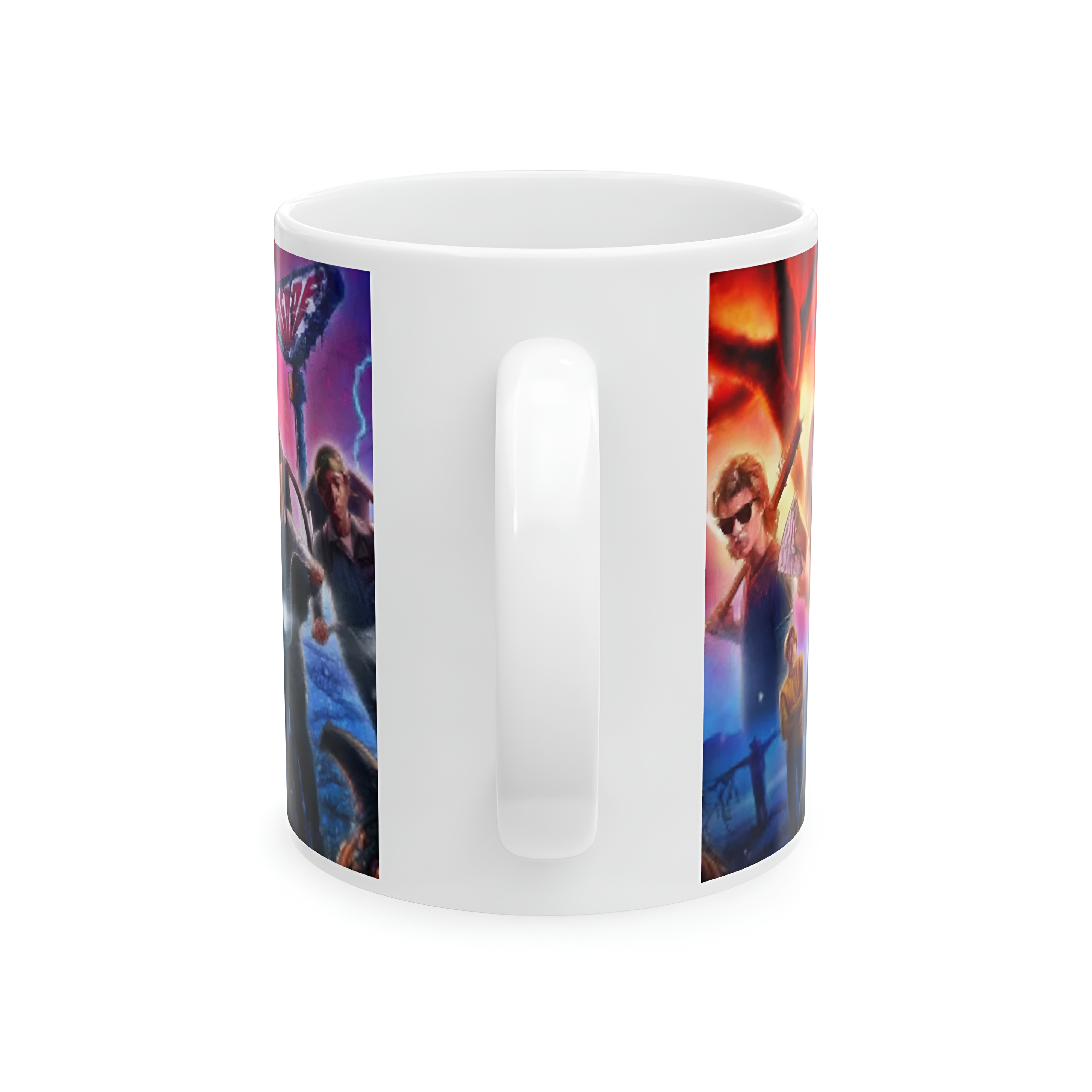 Stranger Things TV Show Coffee Mug With Character Poster Design