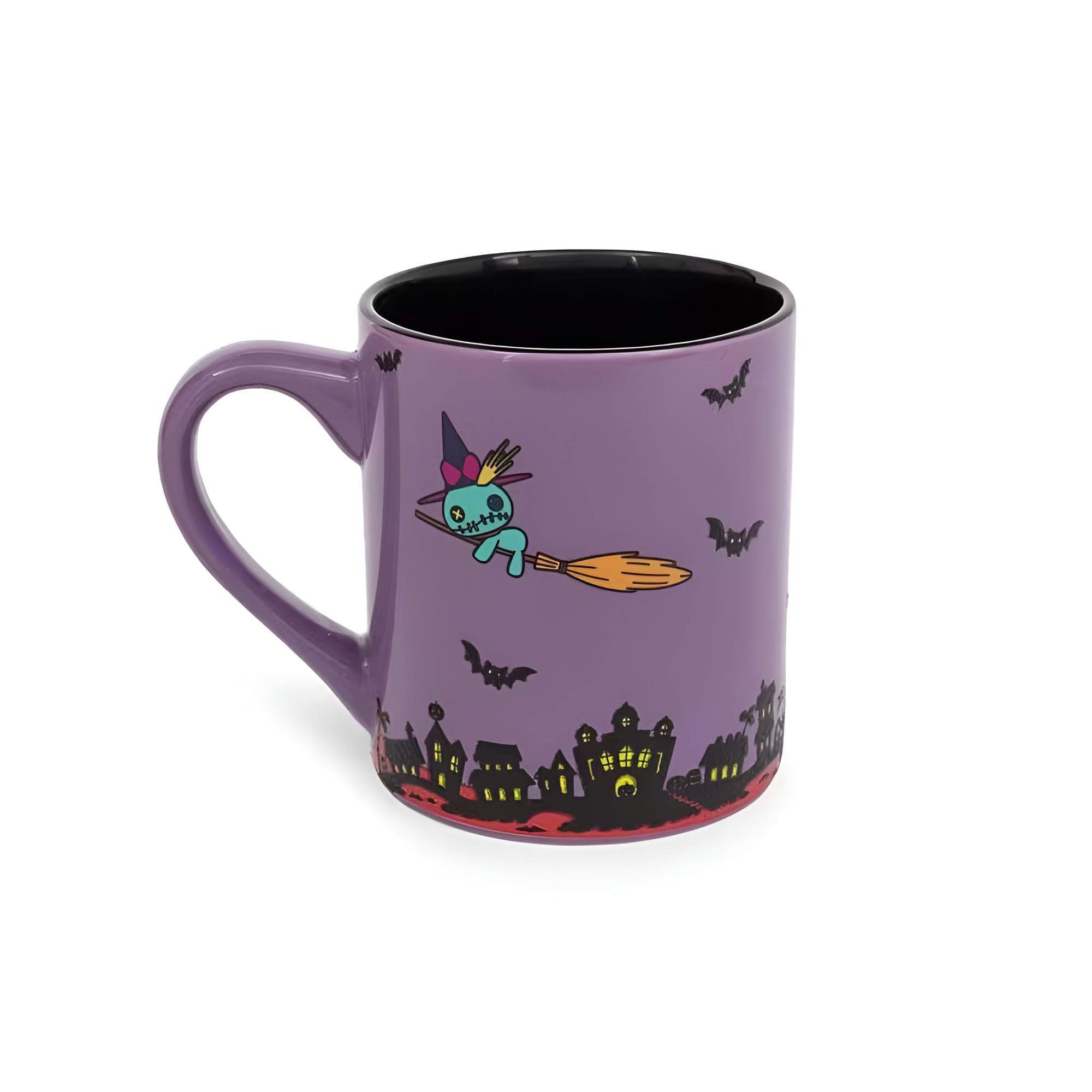 Stitch Vampire Graphic Print 14oz Glitter Ceramic Coffee Mug