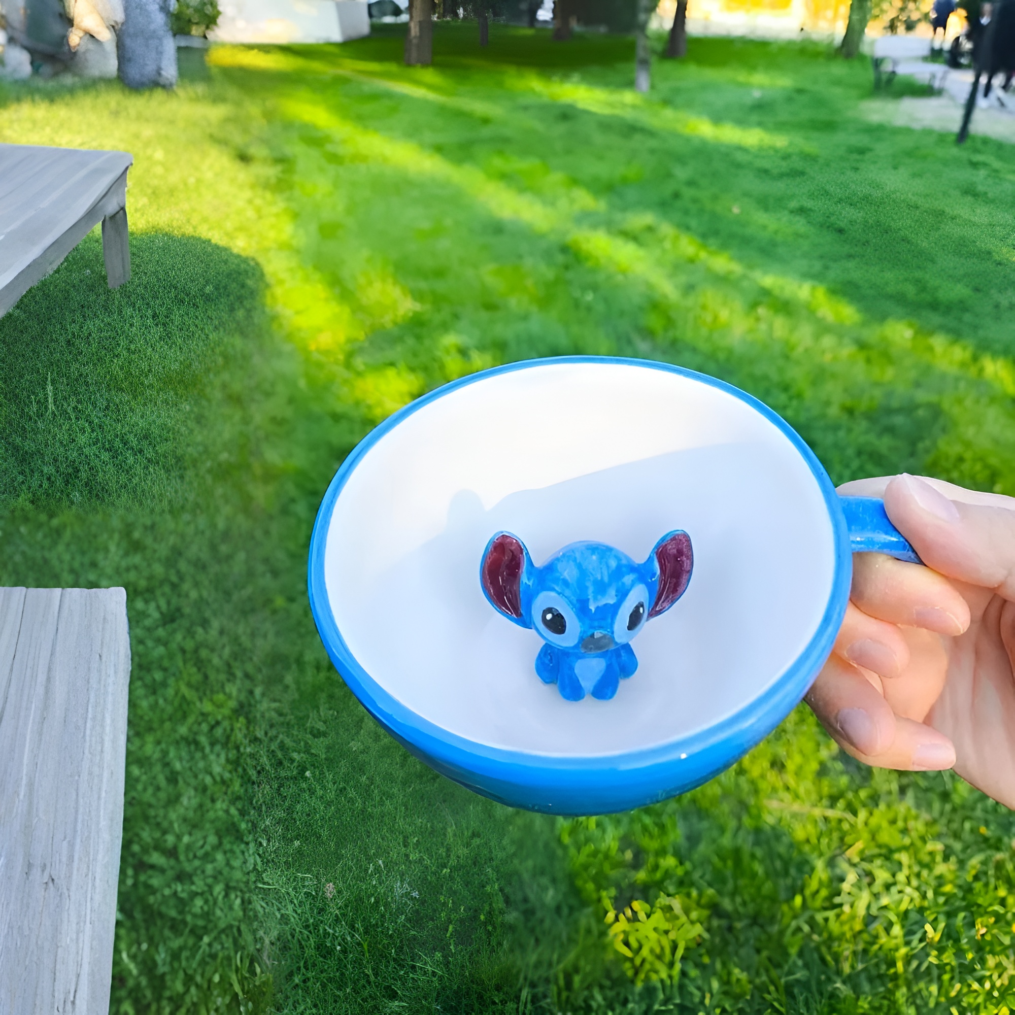 3D Stitch Themed Artistic Handmade Coffee Mug 