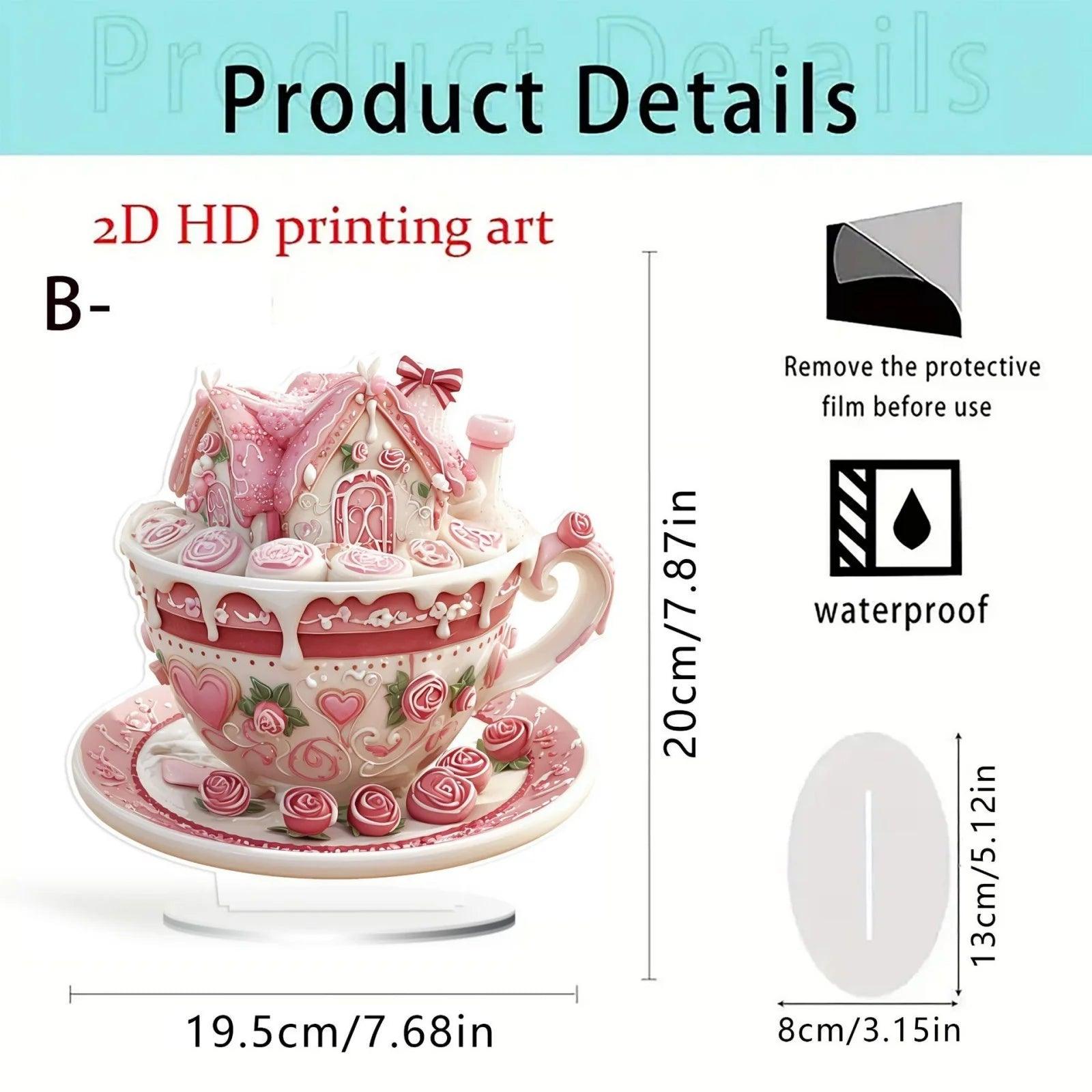 Teacup Cottage With Floral Accents - Inspire Cups