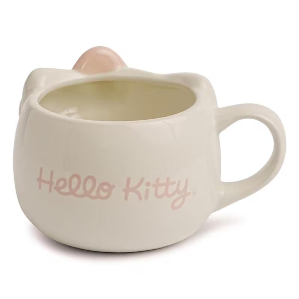 Hello Kitty Face Pink Bow Sculpted Ceramic Mug