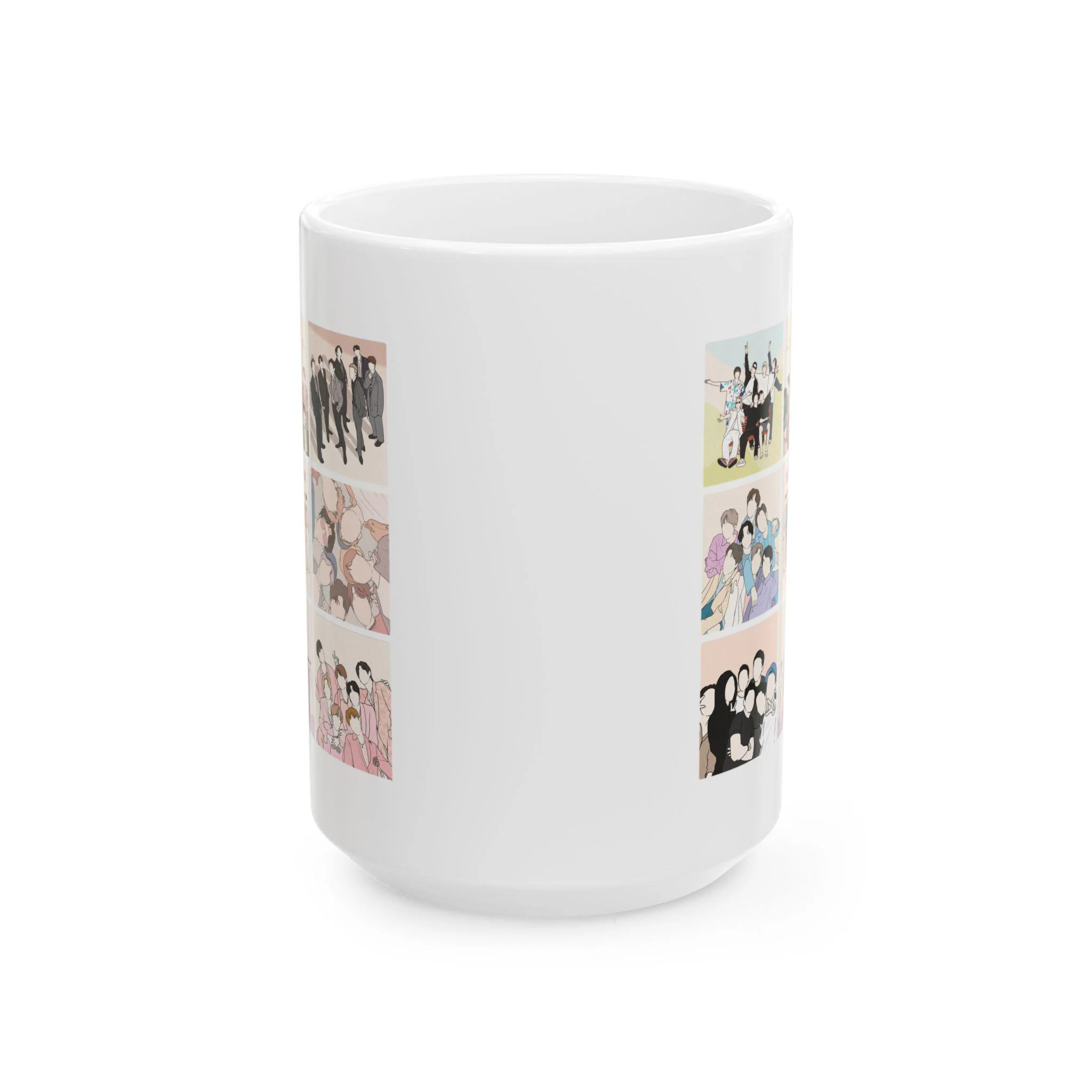 Ceramic Music Fan Collage Coffee Mug
