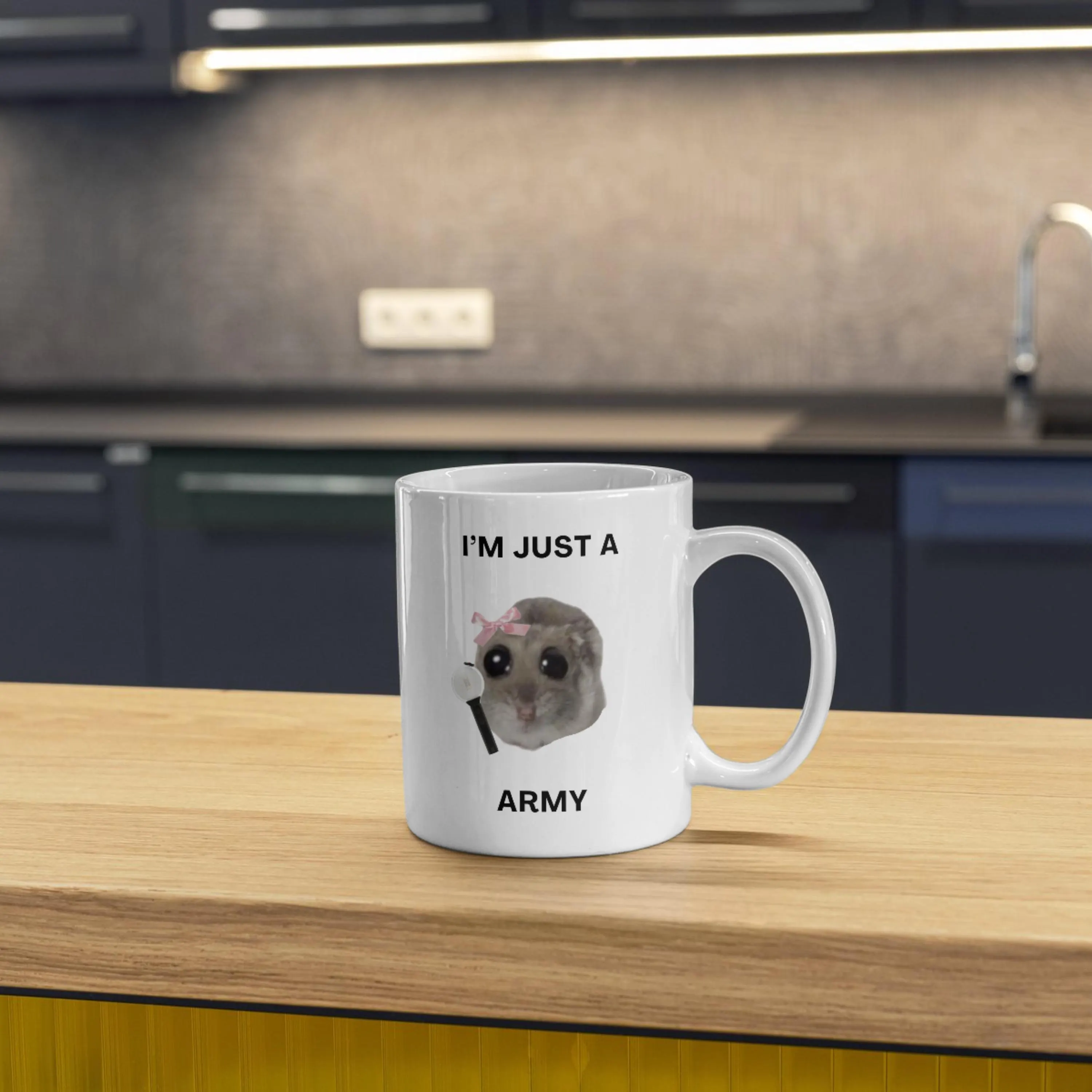 Sad Hamster Meme Ceramic Coffee Mug