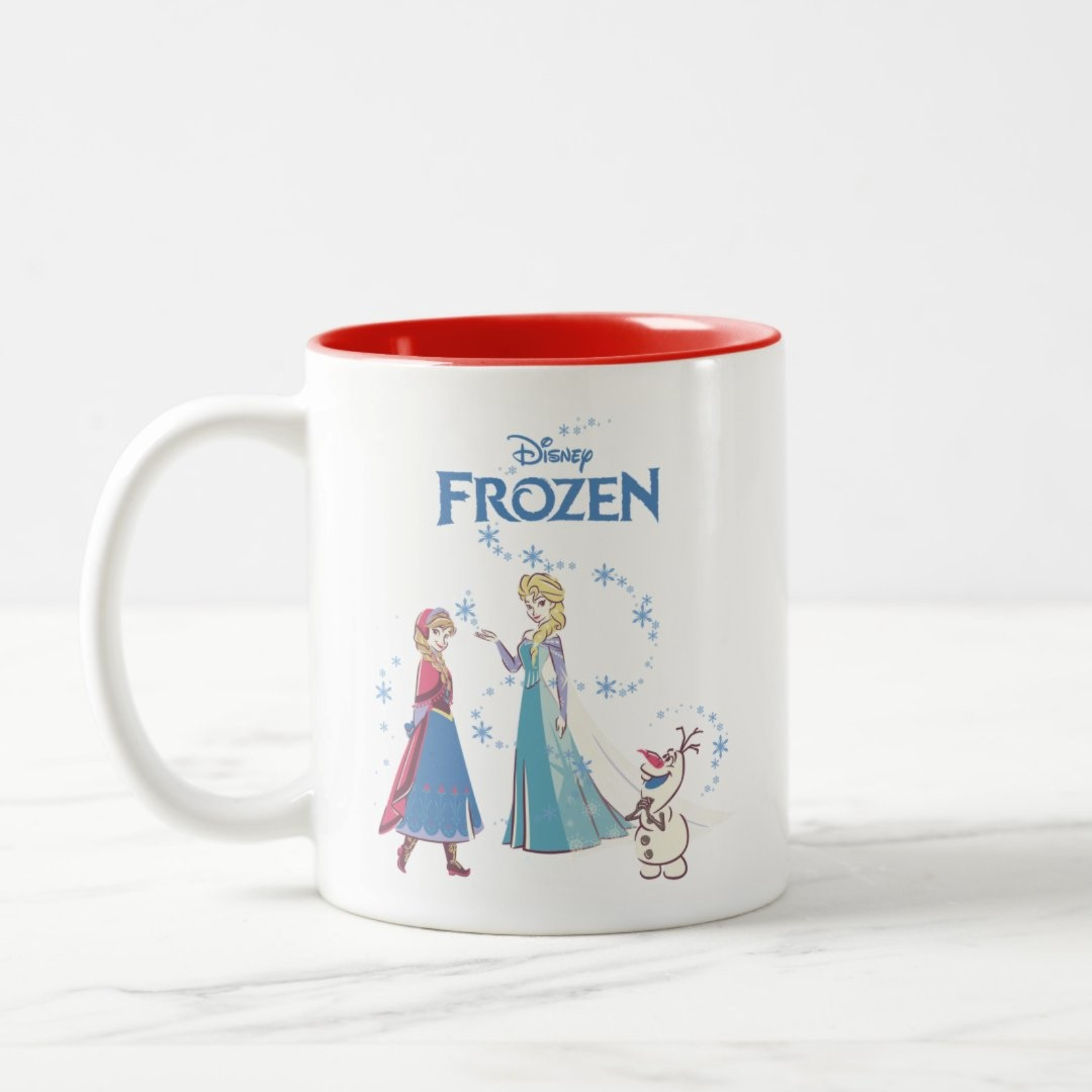 Frozen Sisters Snowman Duo Toned Mug
