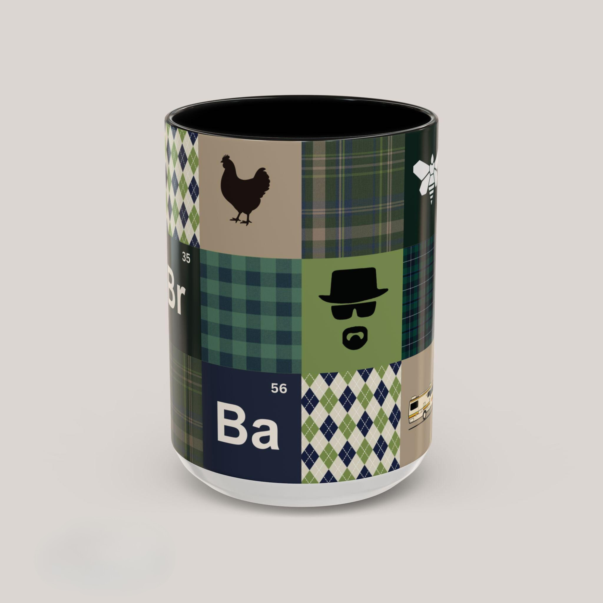 Heisenberg Patchwork Pattern Coffee Mug