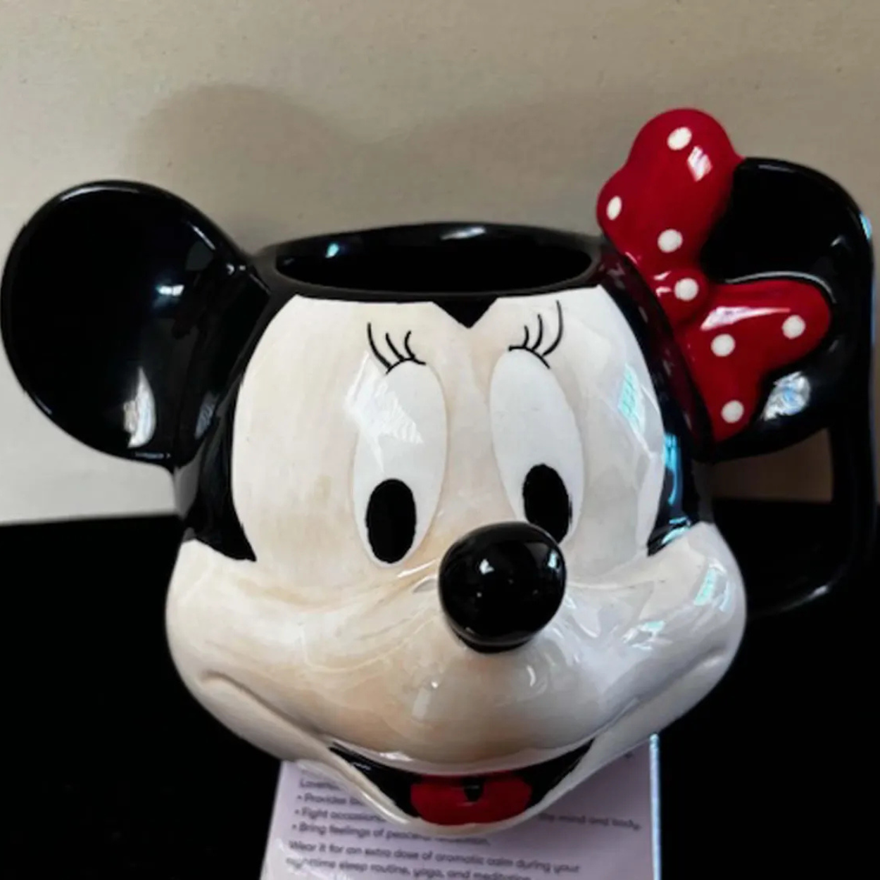 Set Of 2 Mickey And Minnie Mouse Character Themed Ceramic Figural Mug