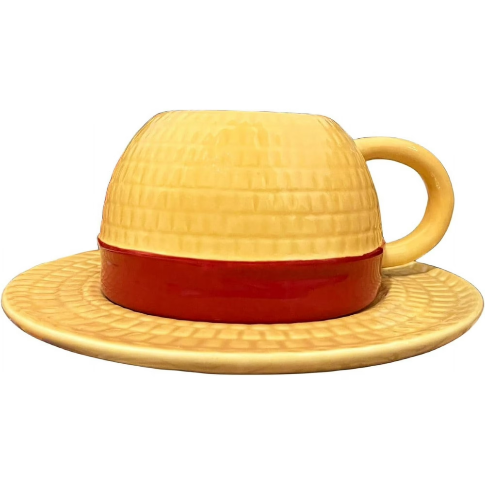 One Piece Anime Luffys Hat Inspired Ceramic Coffee Cup