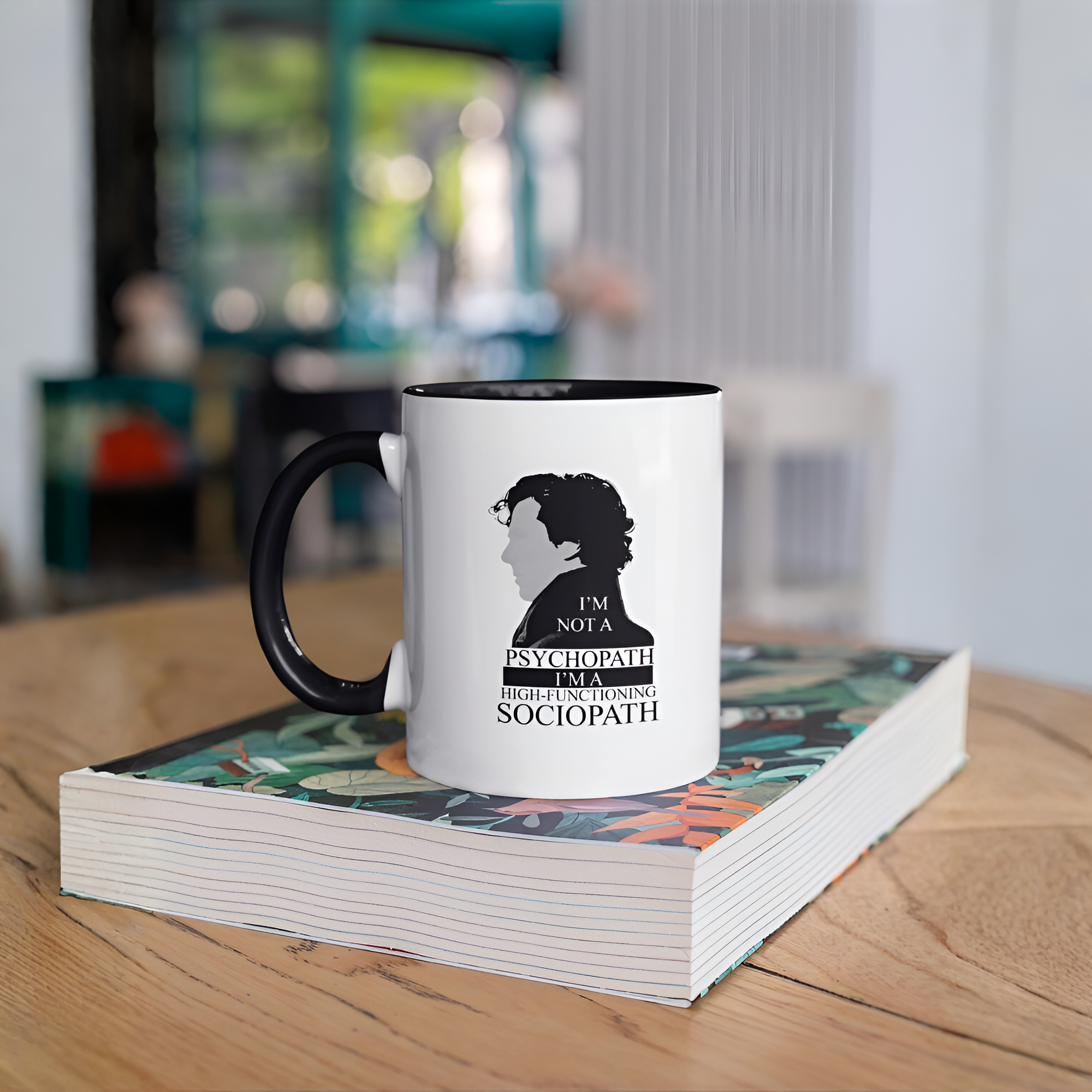Sherlock Holmes Sociopath Ceramic Coffee Mug
