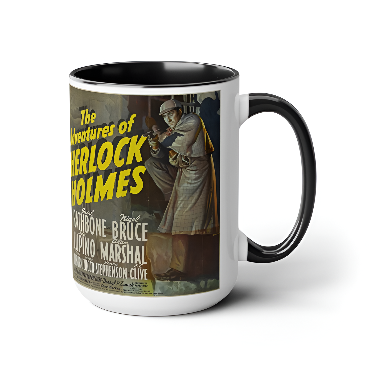 Sherlock Holmes Vintage Movie Poster Ceramic Mug