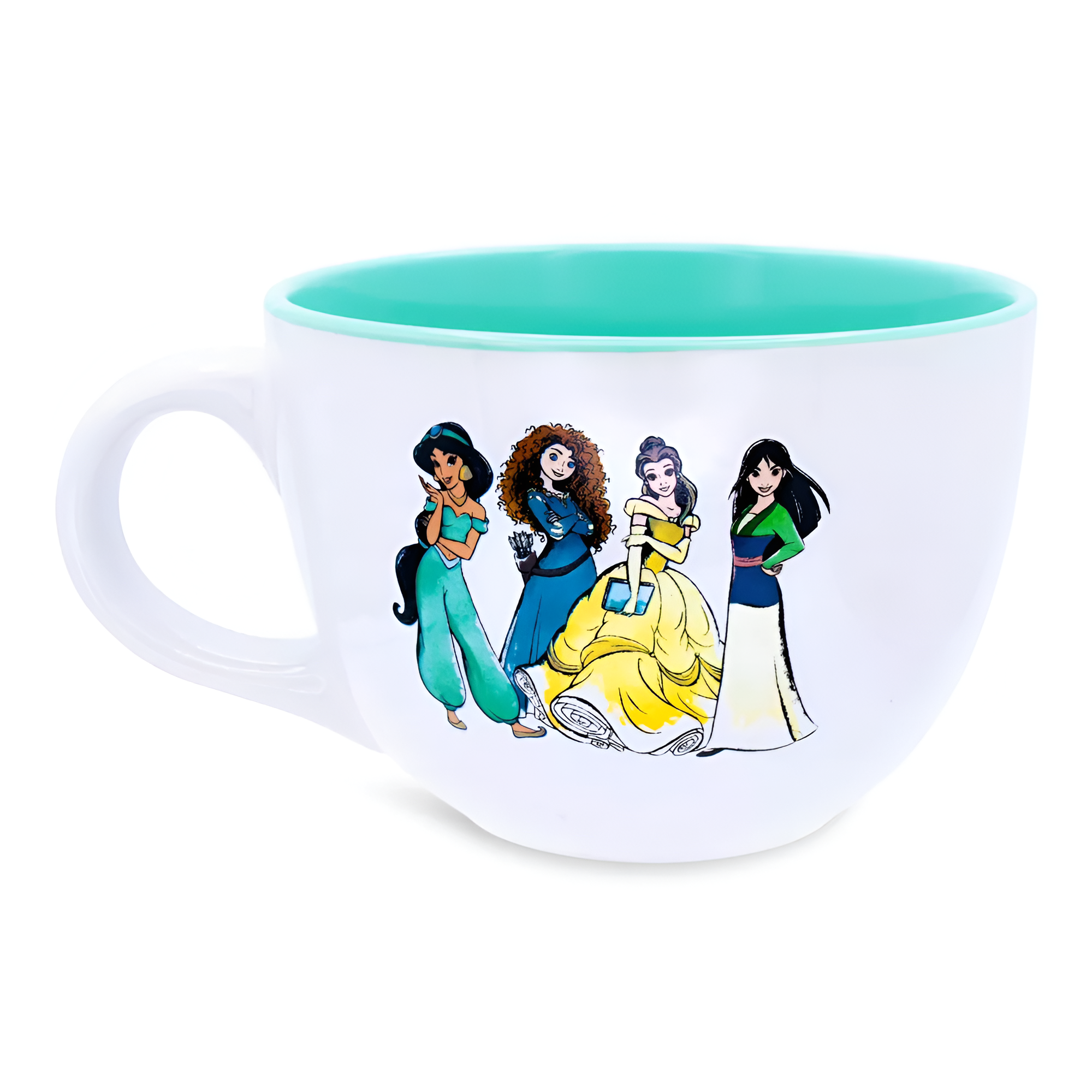 Silver Buffalo Disney Princess 24oz Ceramic Soup Mug Large Coffee & Tea Cup