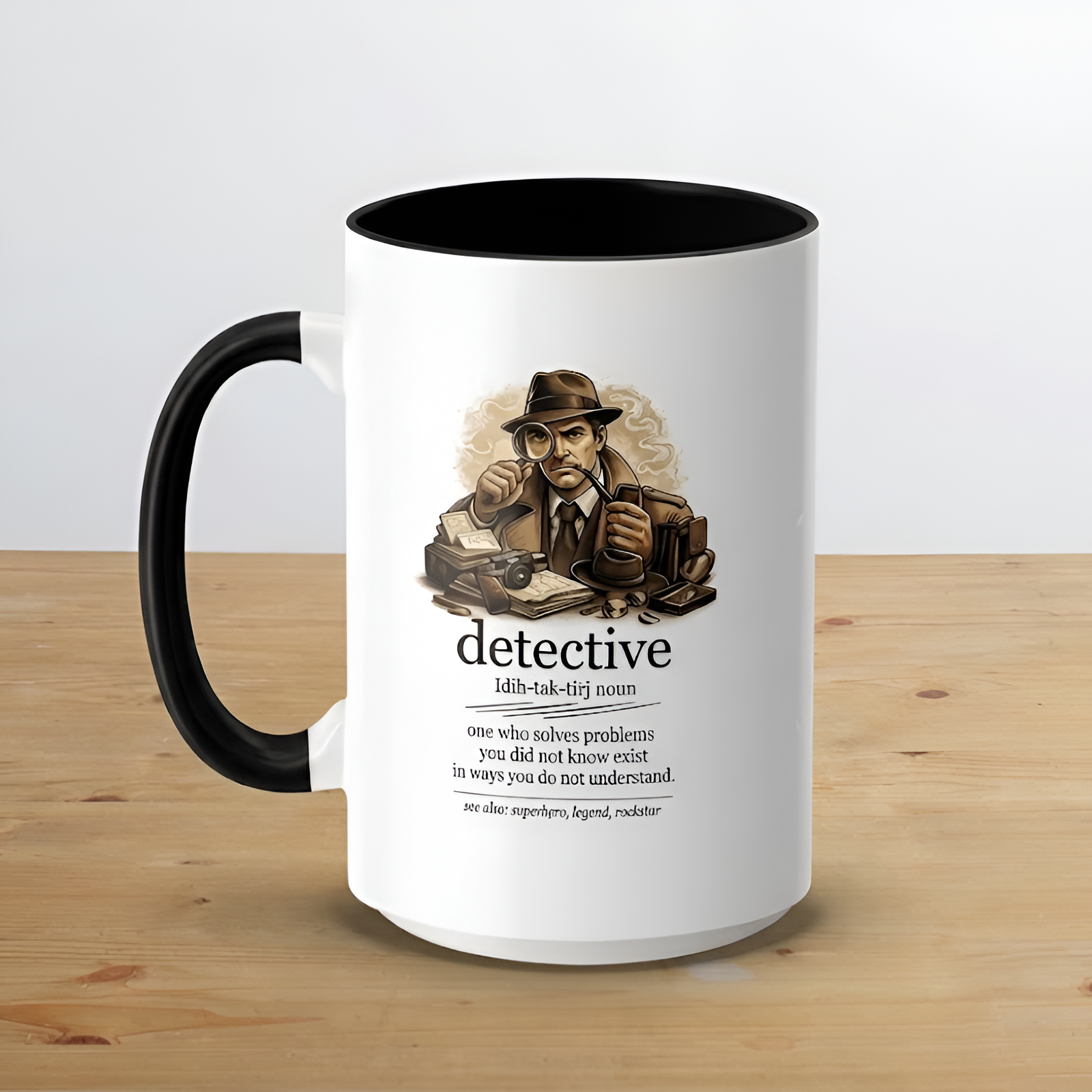 Sherlock Style Vintage Detective Definition Mug
