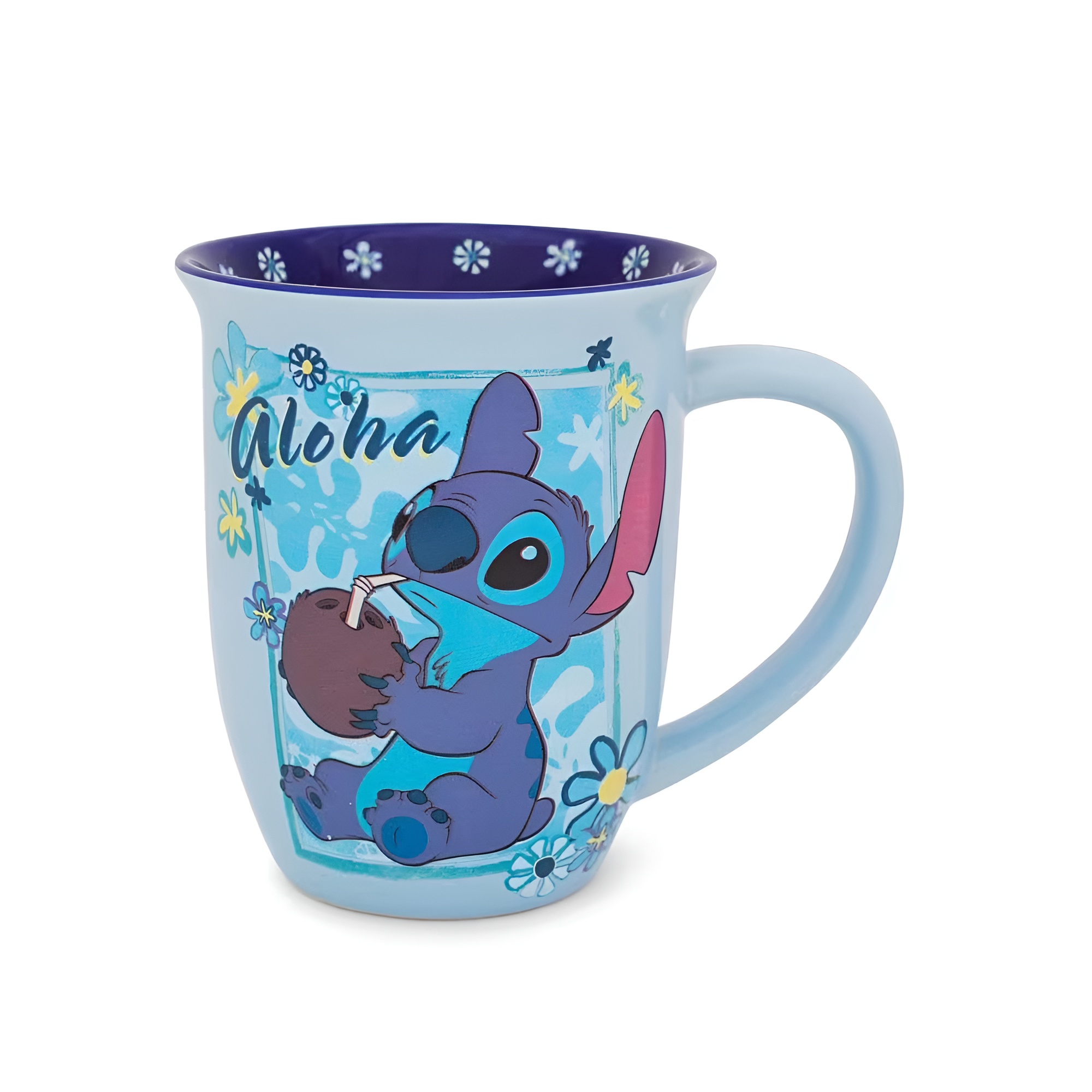 Aloha Stitch Cartoon Print 16oz Wide Rim Ceramic Coffee Mug
