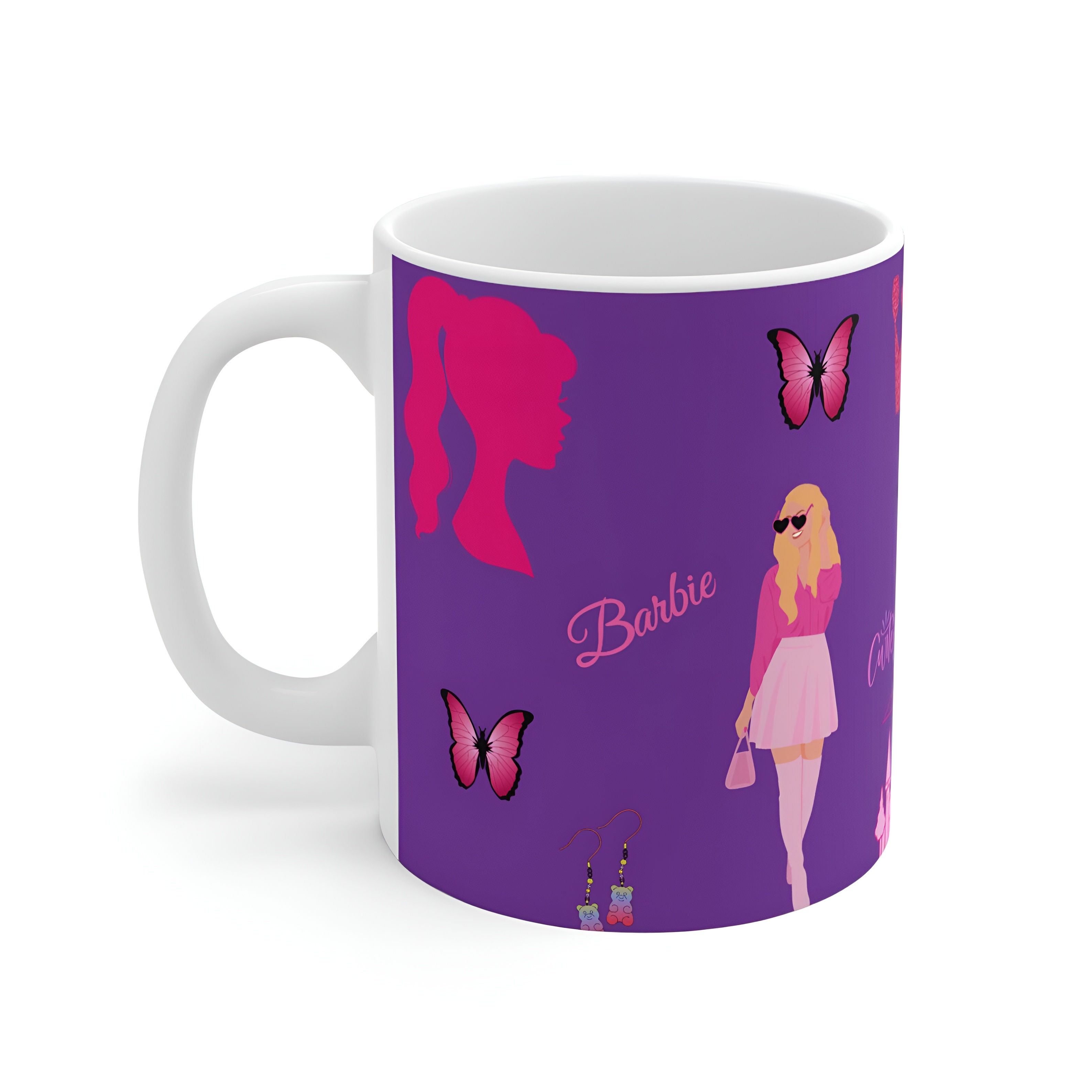 Barbie Dreamscape Mug Pink Ceramic Princess Theme Coffee Cup