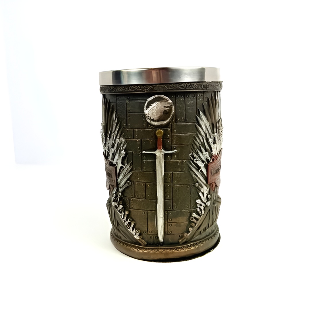 Game of Thrones Creative 3D Beer Mug Goblet Stainless Steel Tankard. Sward Mug