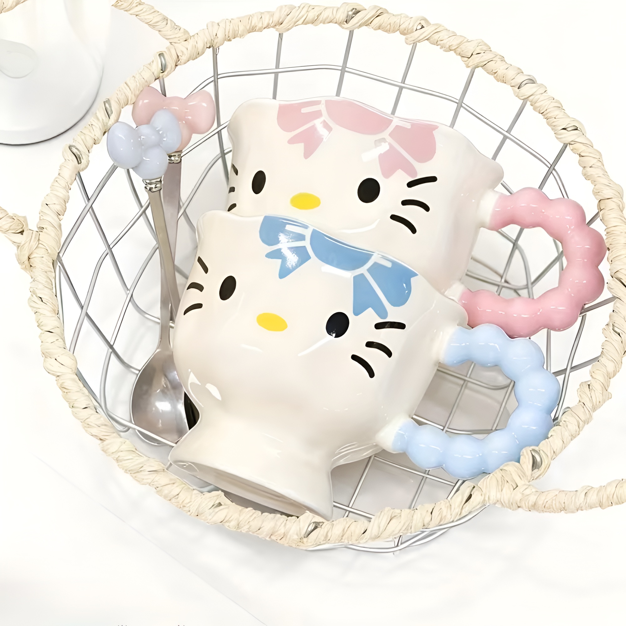 Sanrio Cute And Stylish Mugs, Couple Cups, Birthday Gifts, Water Cups, Hello Kitty Ceramic Mugs