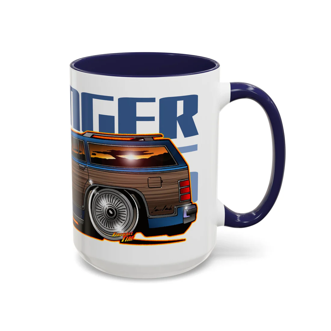 STRANGER THINGS Mercury Colony Park Wagon Collectible Fireball Art Coffee Mug 2 Sizes