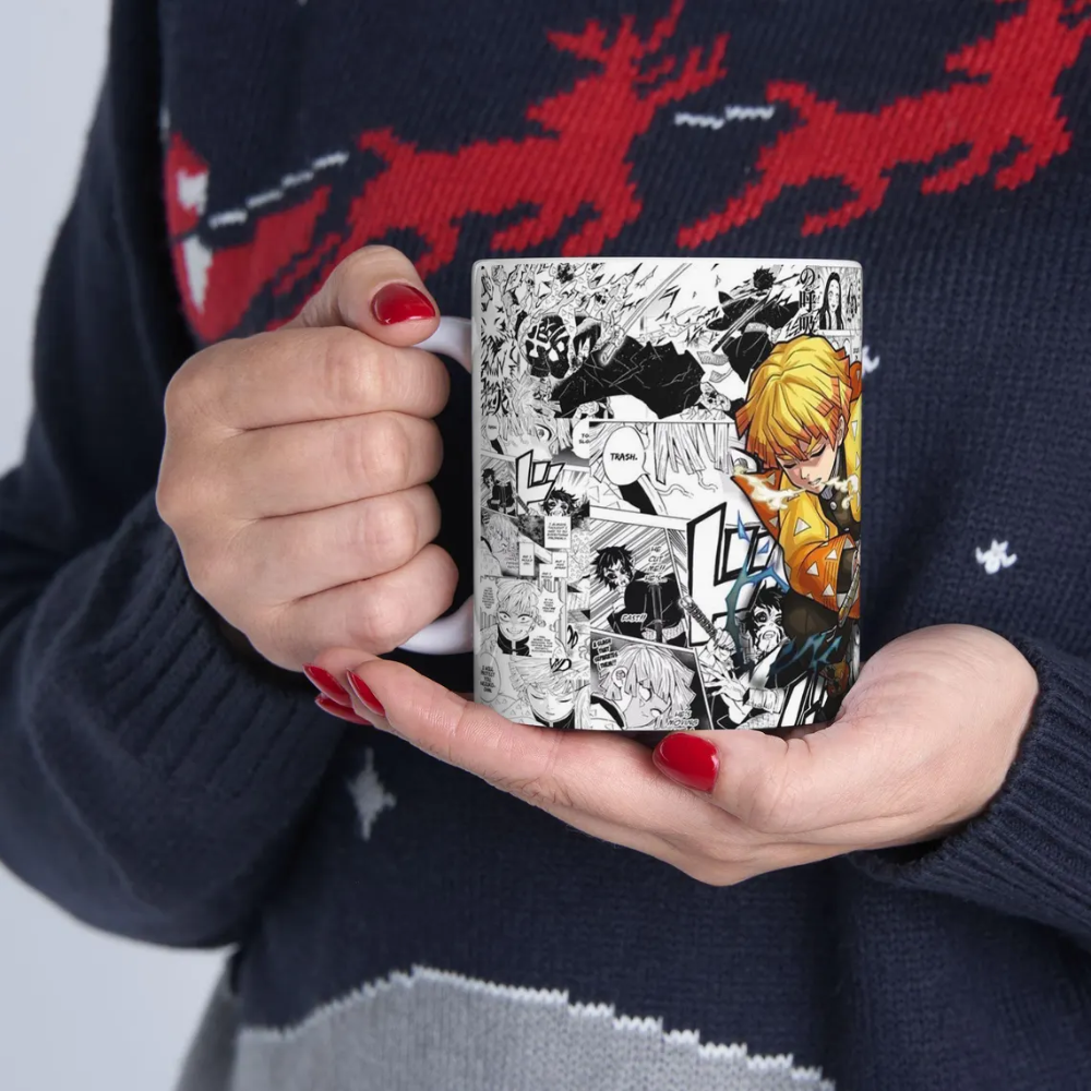 Lightning Design Mug  Demon Slayer Anime Ceramic Mug