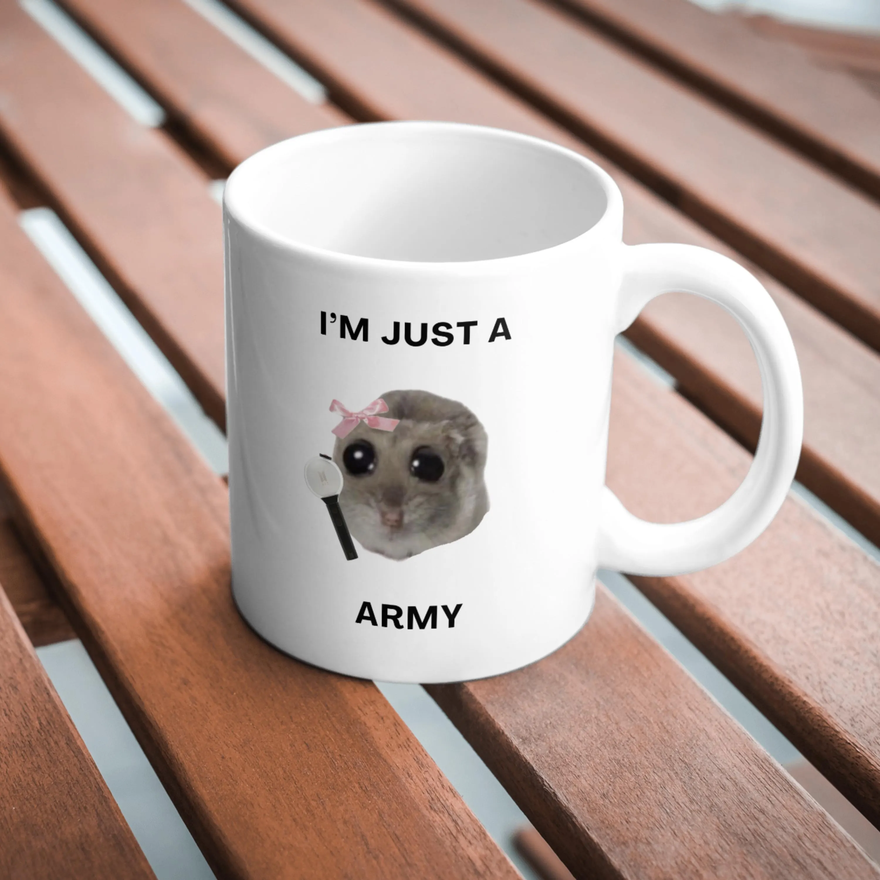 Sad Hamster Meme Ceramic Coffee Mug