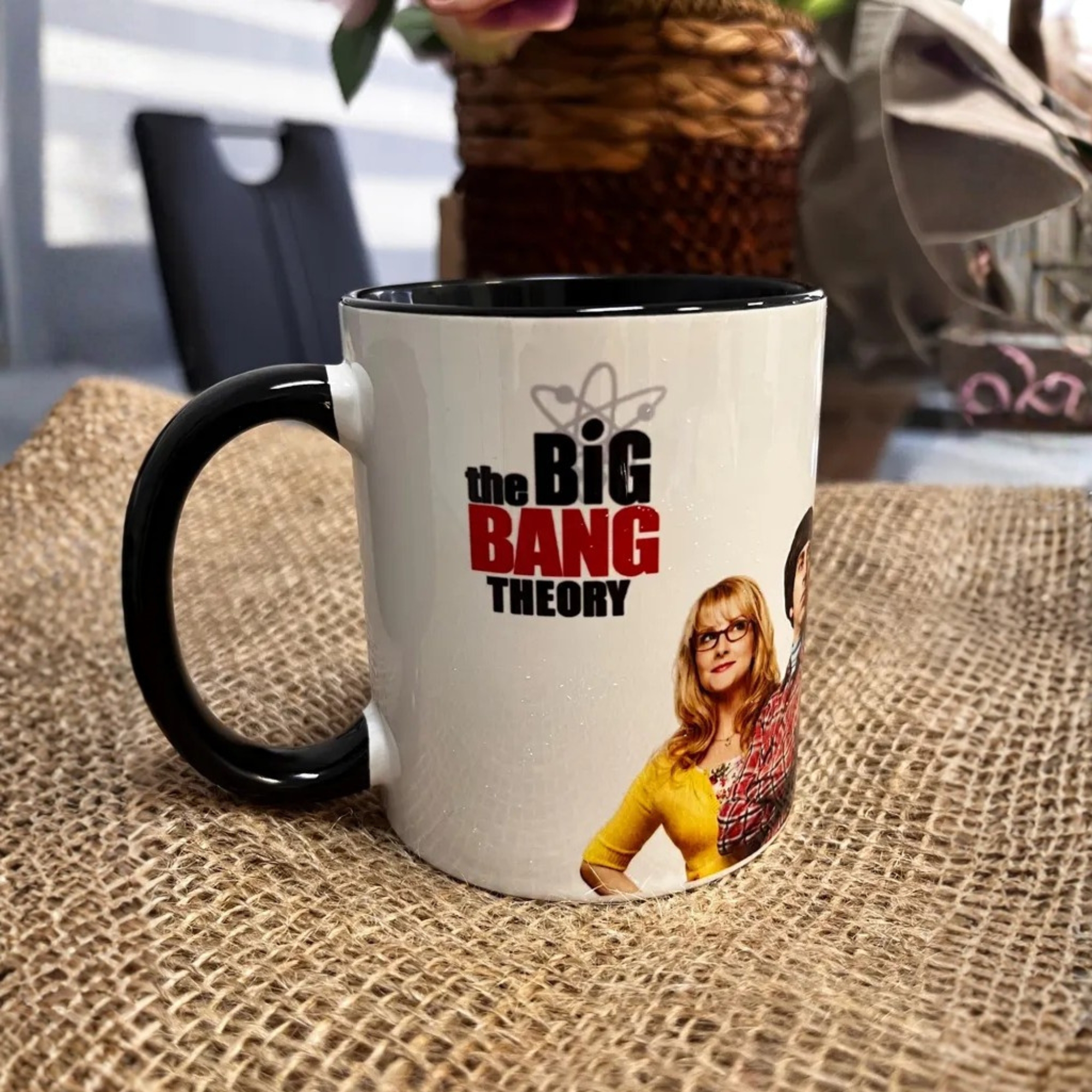 Big Bang Theory Coffee Cup With Classic Logo And Cast Print