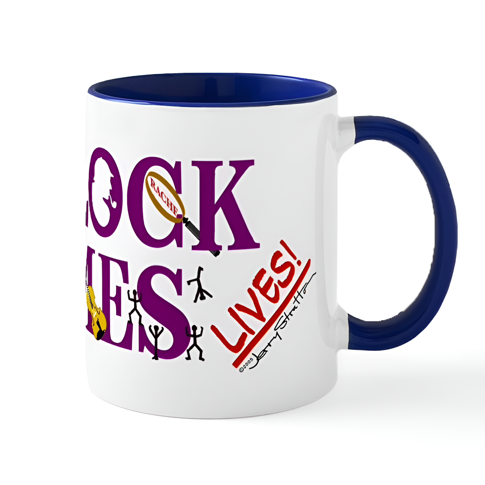 Sherlock Holmes Lives Ceramic Coffee Mug 