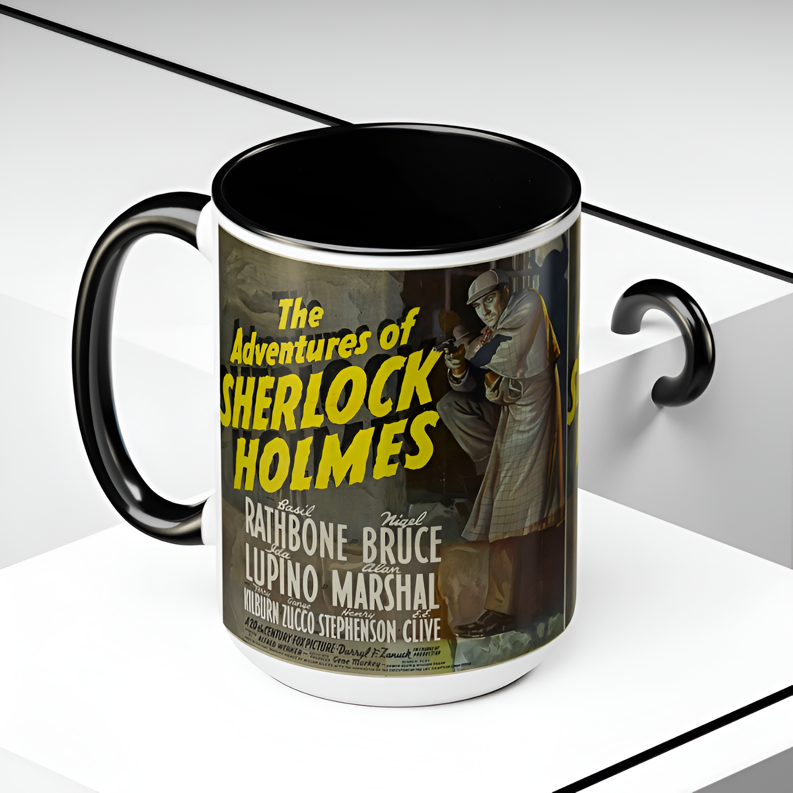 Sherlock Holmes Vintage Movie Poster Ceramic Mug