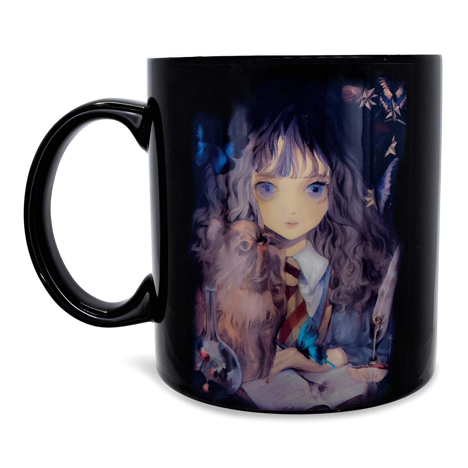 Harry Potter and Hermione Granger Anime-Style Ceramic Mug