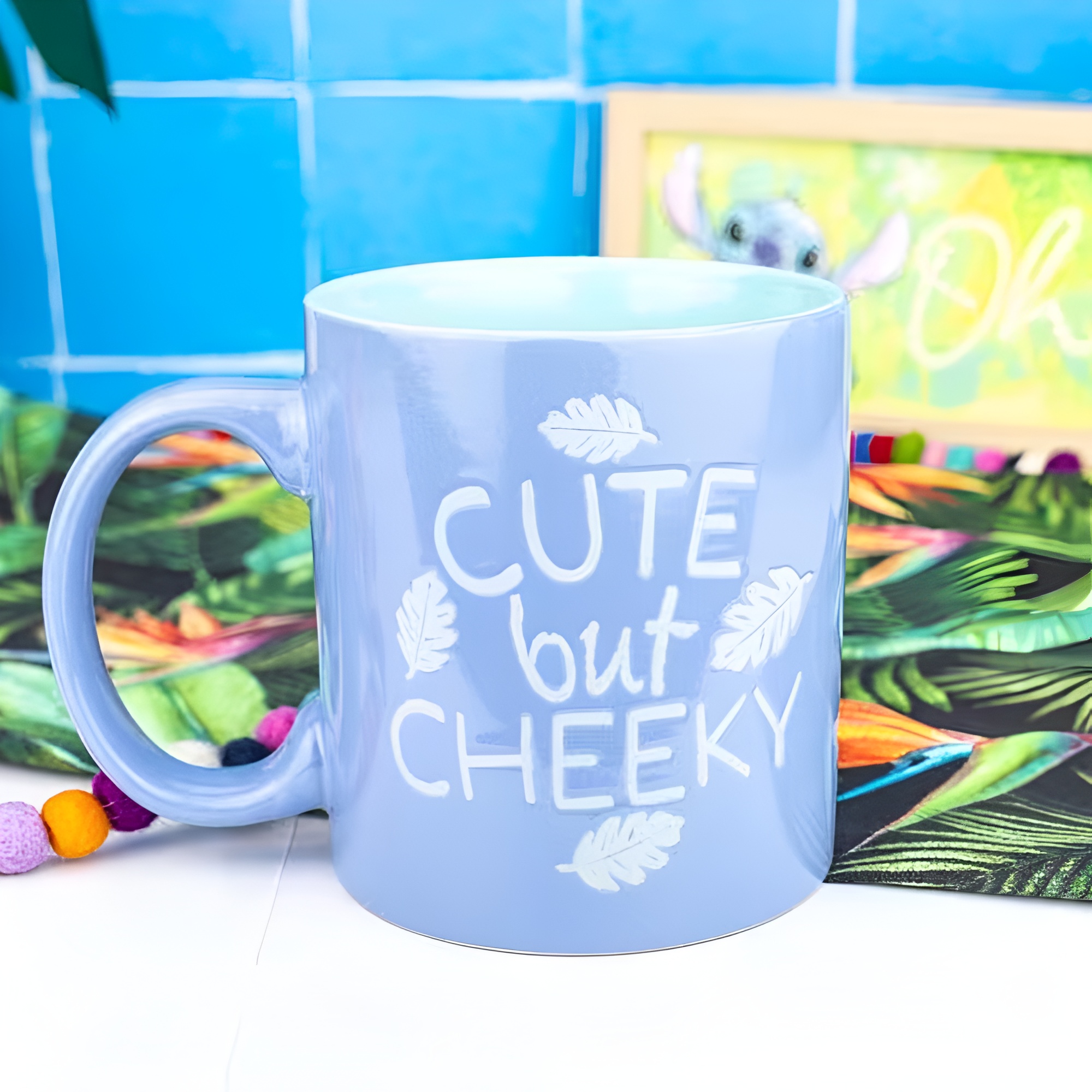 Stitch Wax Resist Themed 20oz Ceramic Coffee Mug