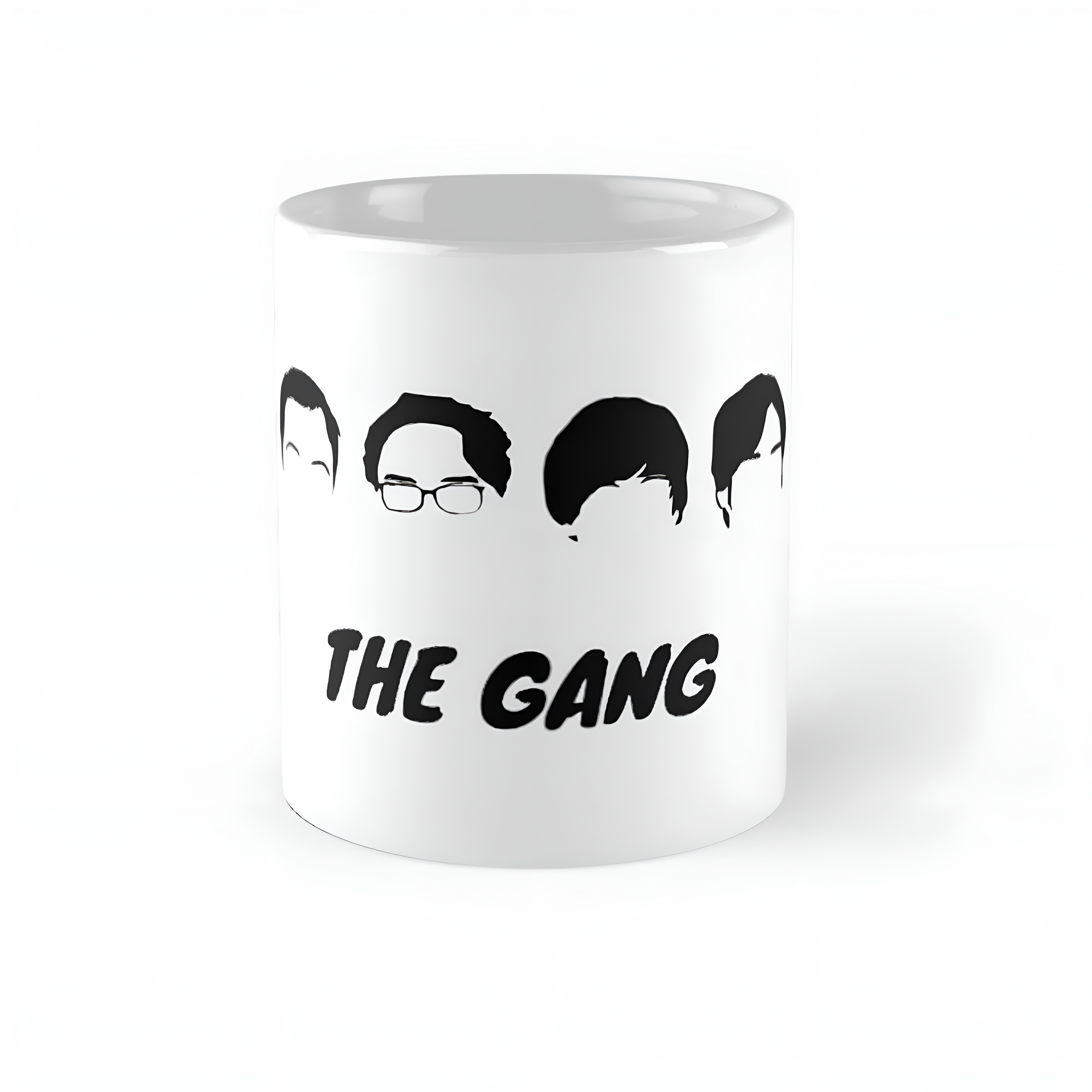 Big Bang Theory Minimalist The Gang Silhouette Mug