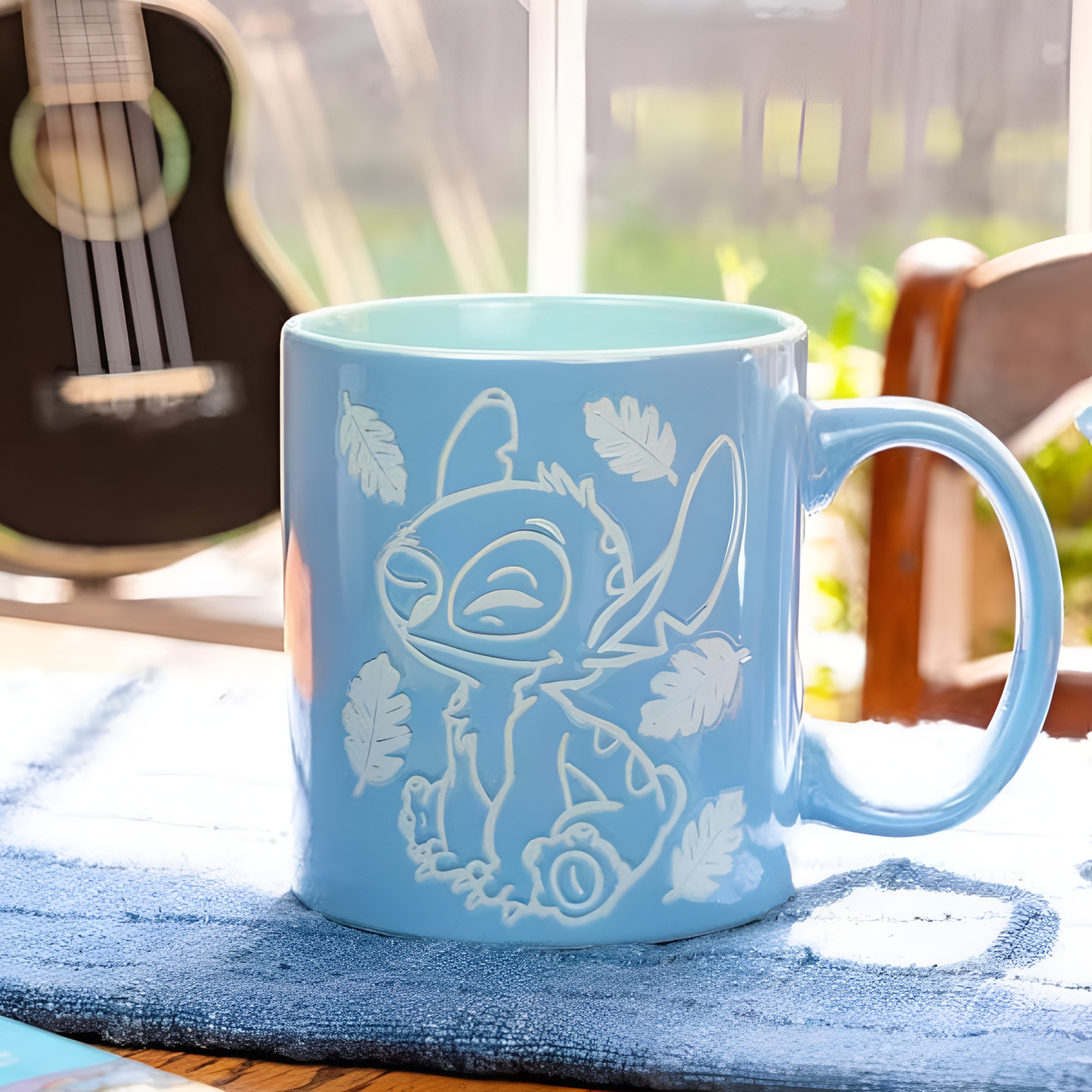 Stitch Wax Resist Themed 20oz Ceramic Coffee Mug