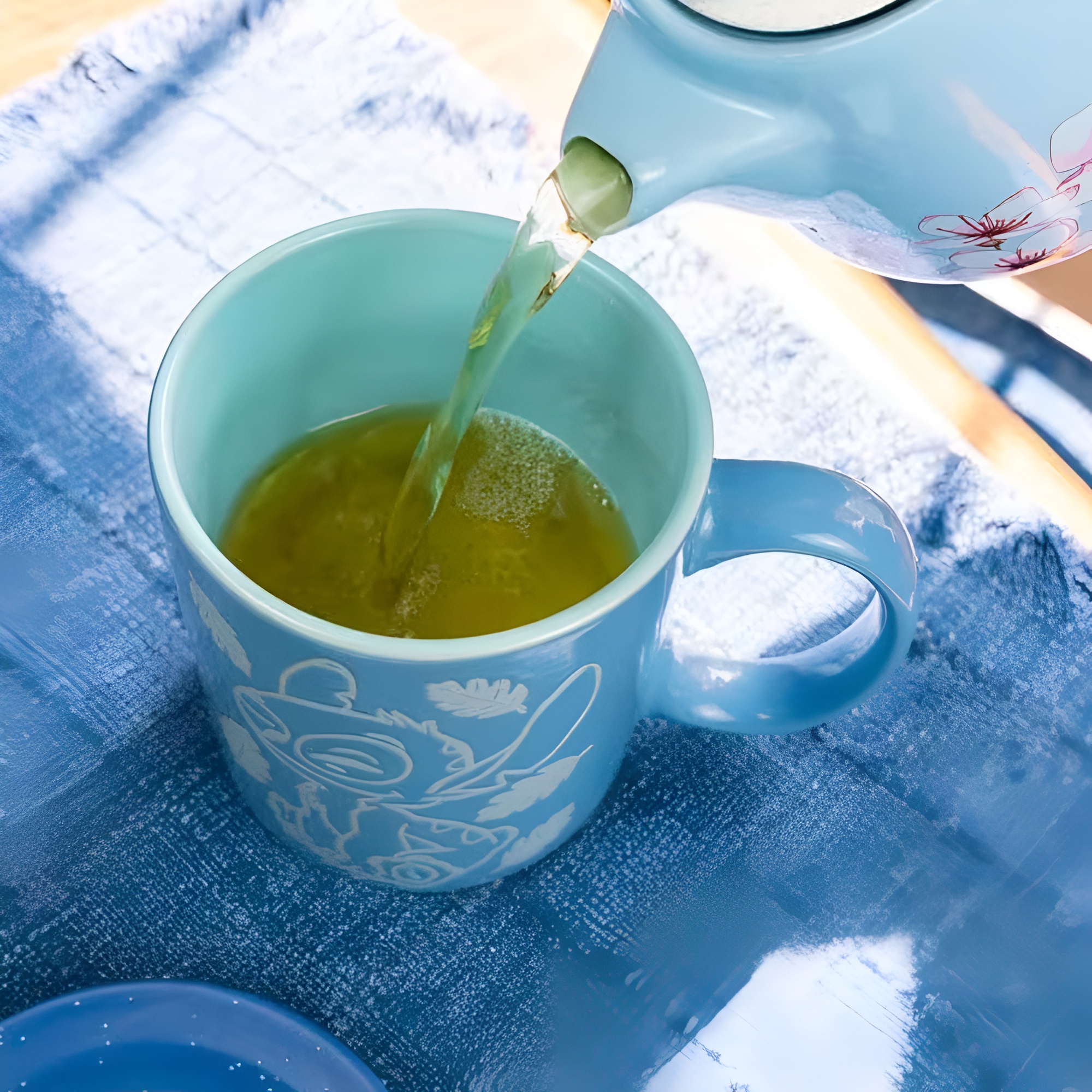 Stitch Wax Resist Themed 20oz Ceramic Coffee Mug