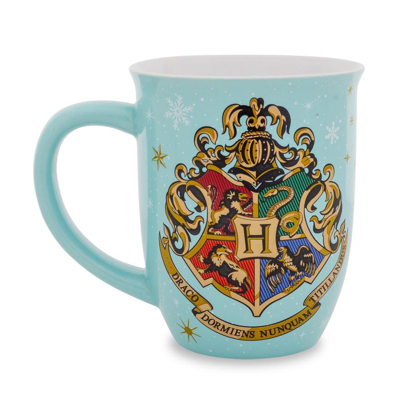 Harry Potter Hogwarts Holiday Wide-Rim Ceramic Latte Mug