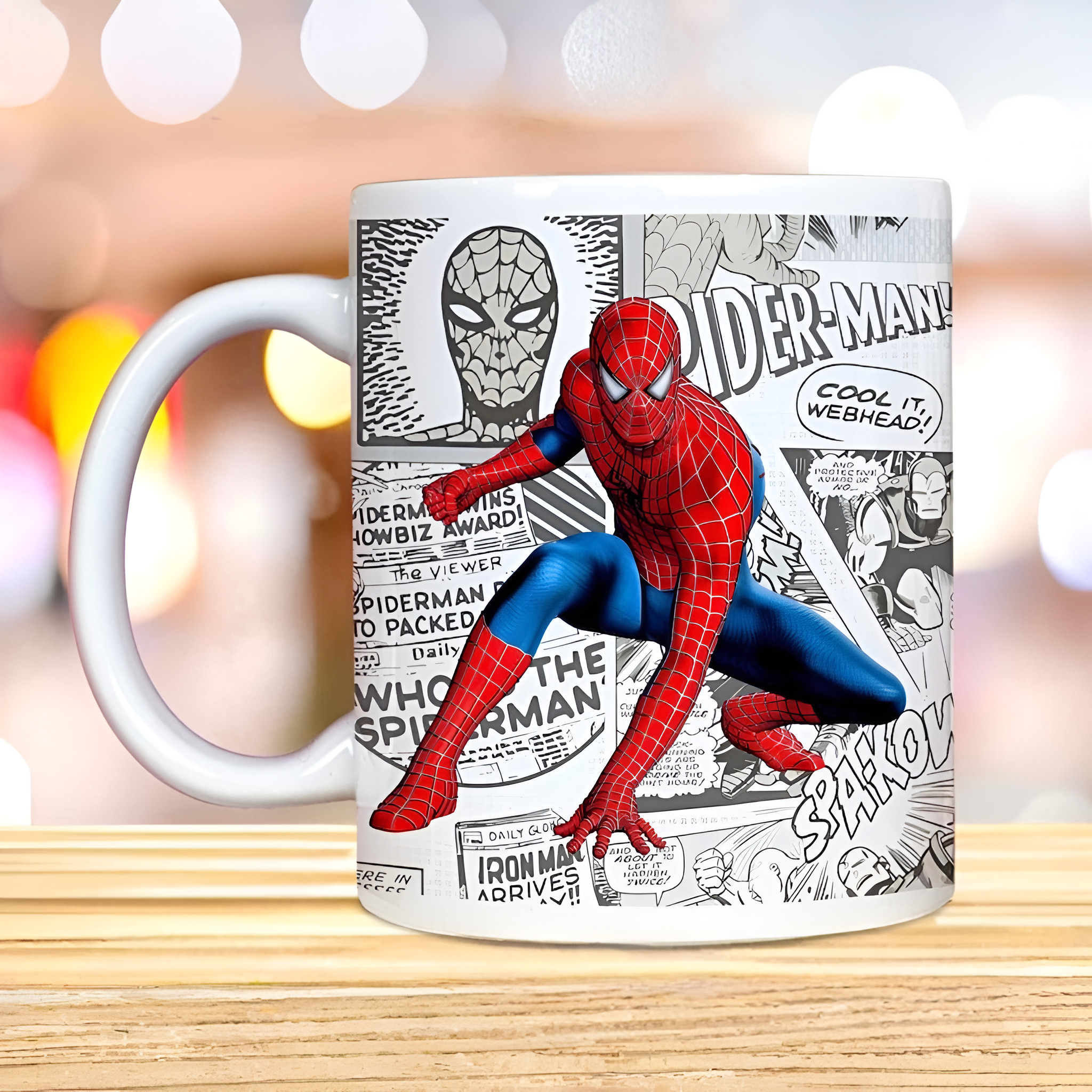 Spider Man Dynamic Pose Printed Tea Mug