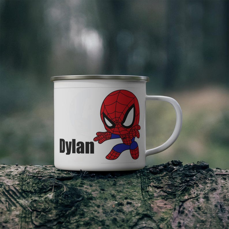 Personalized Spider Man Character Mug