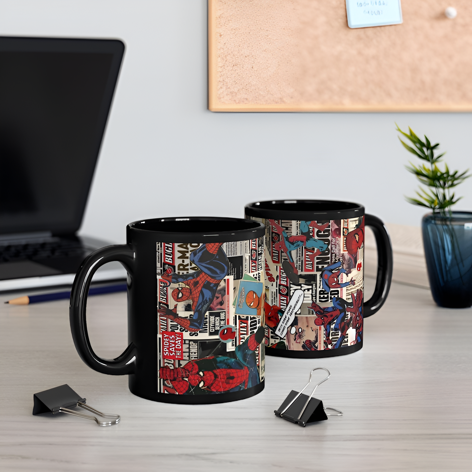 Spider Man Comic Collage Mug
