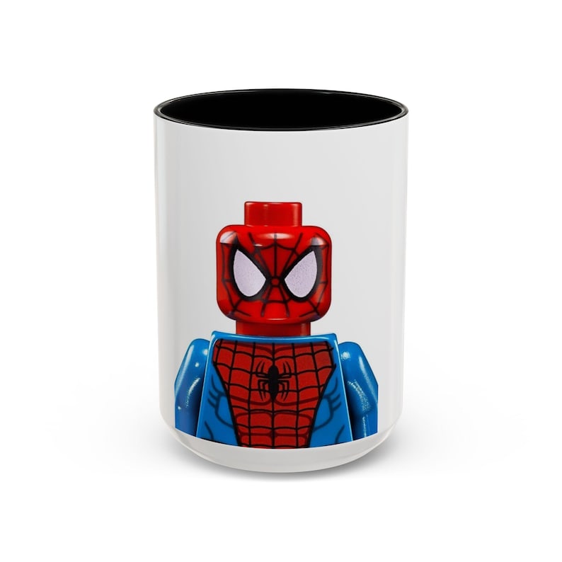 Spider Man Lego Style Accent Mug