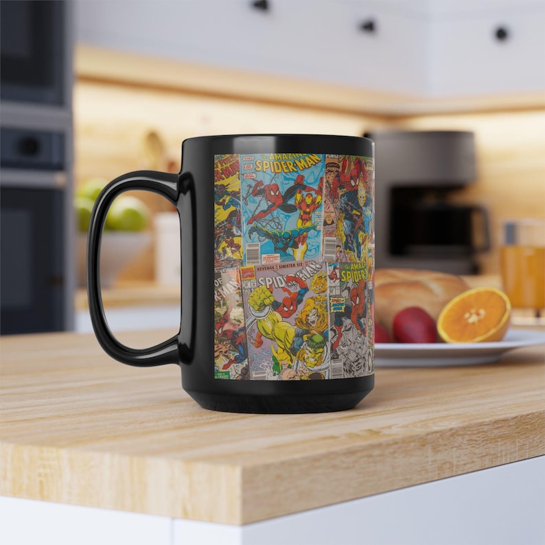15oz Spider Man Comic Collage Mug 