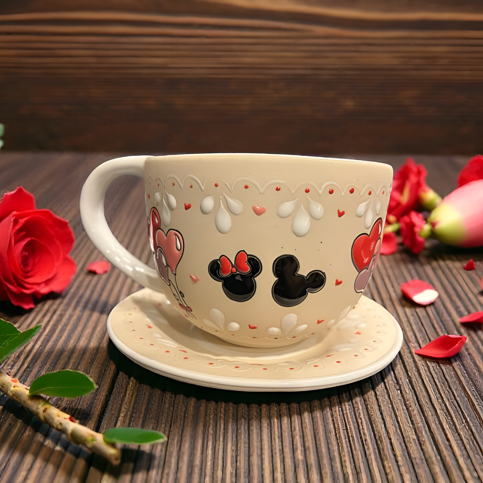 Mickey Minnie Valentine Coffee Mug