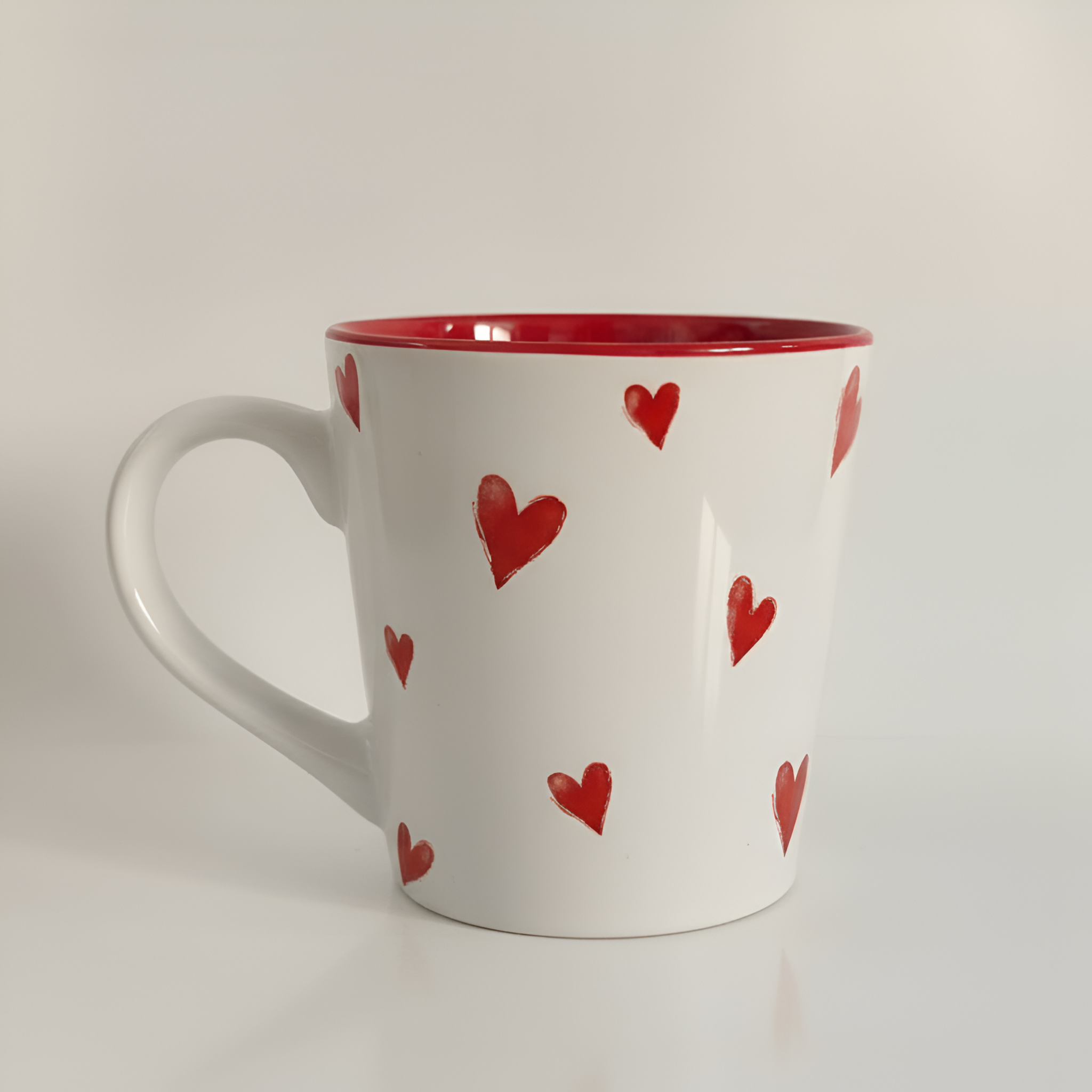 Mickey Minnie Valentine Style Printed Coffee Cup
