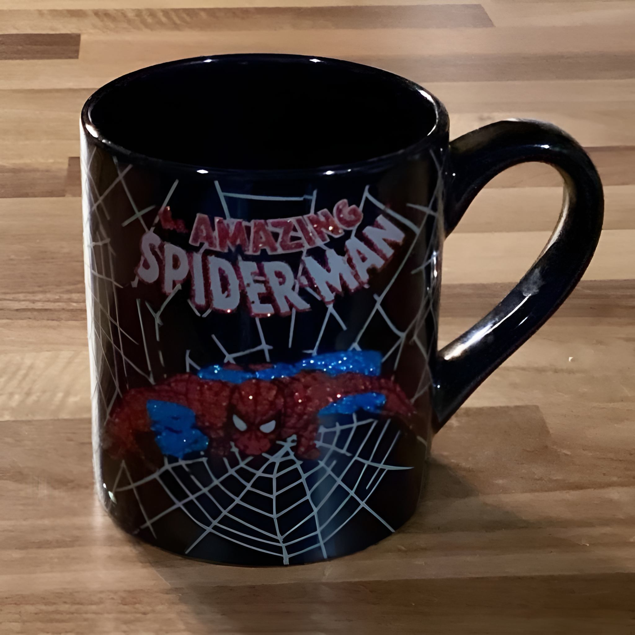 Amazing Spider Man Glitter Coffee Mug Cup