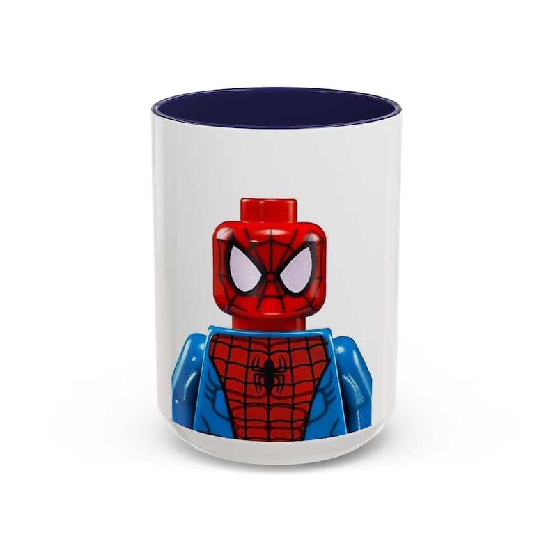 Spider Man Lego Style Accent Mug