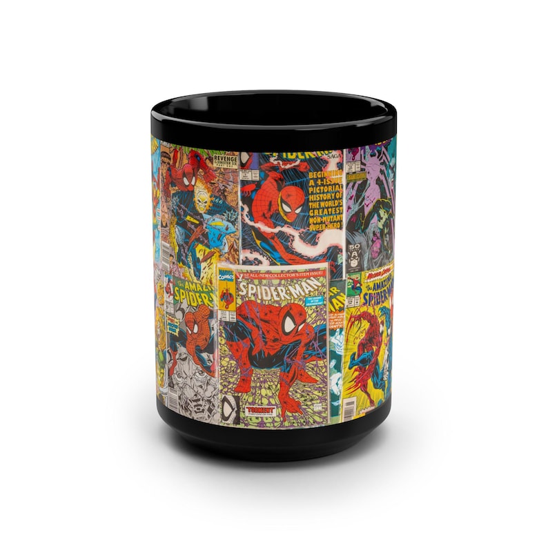 15oz Spider Man Comic Collage Mug 