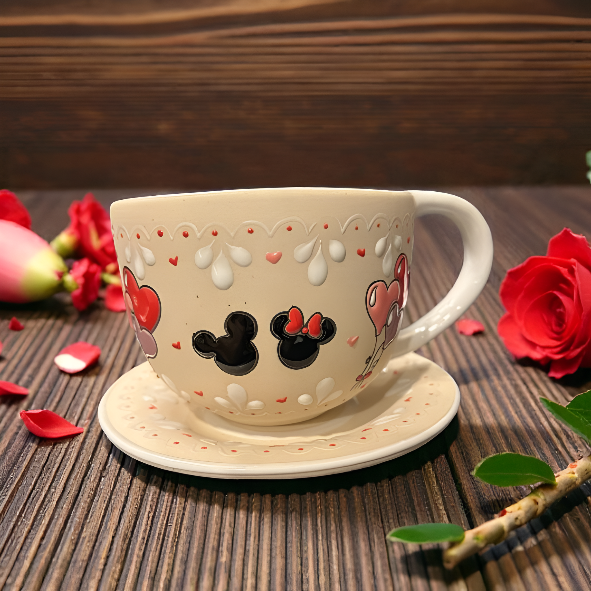 Mickey Minnie Valentine Coffee Mug