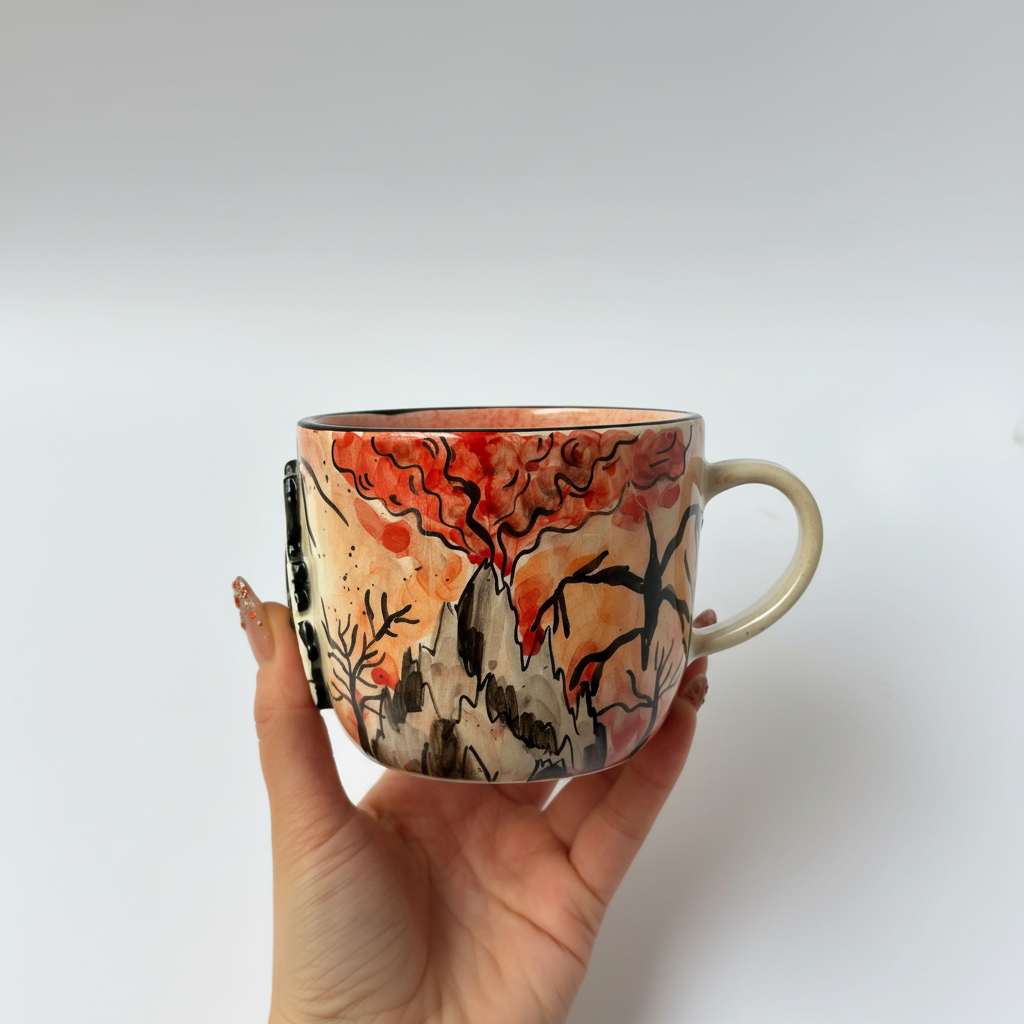 Handmade Ceramic Character Inspired Coffee Mug