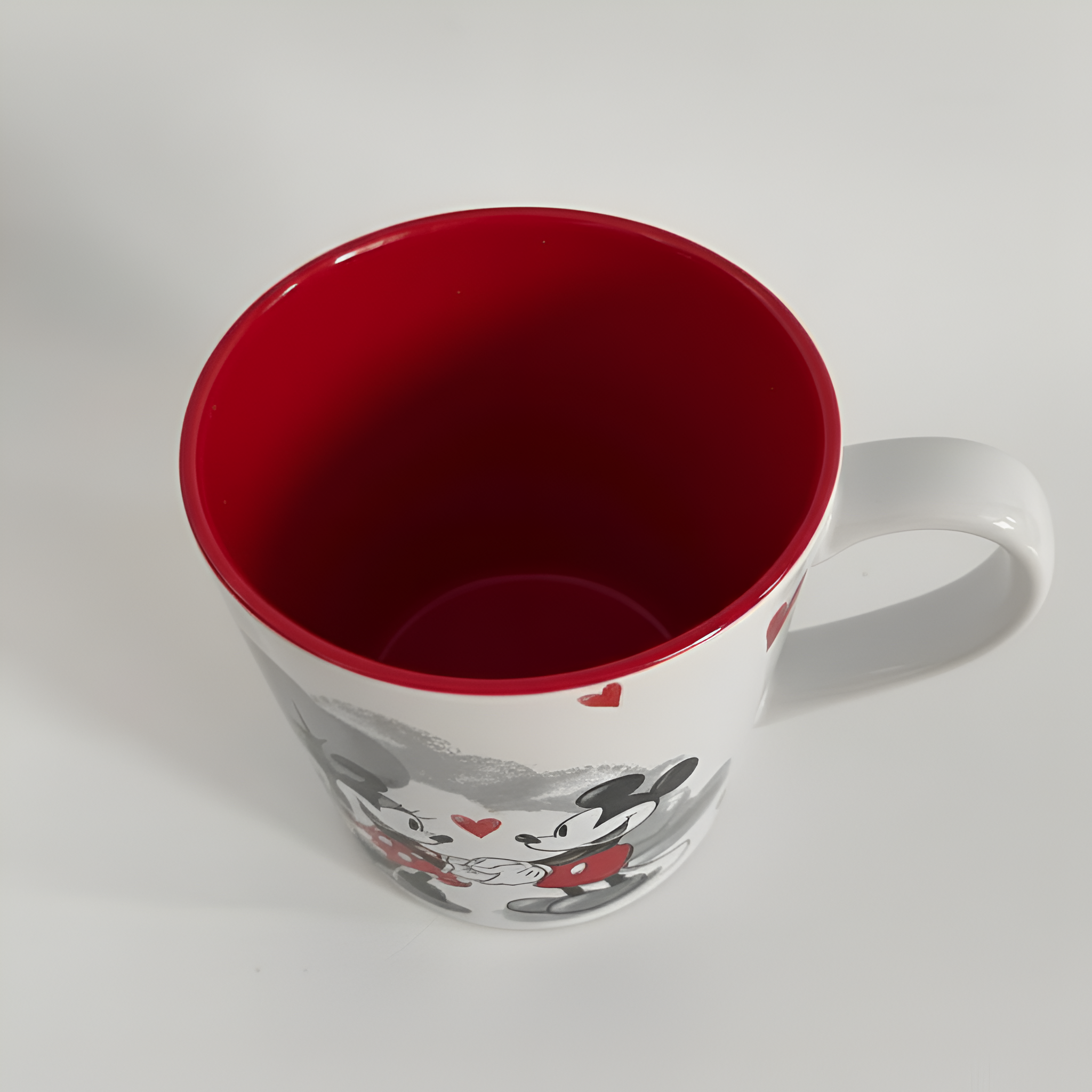 Mickey Minnie Valentine Style Printed Coffee Cup