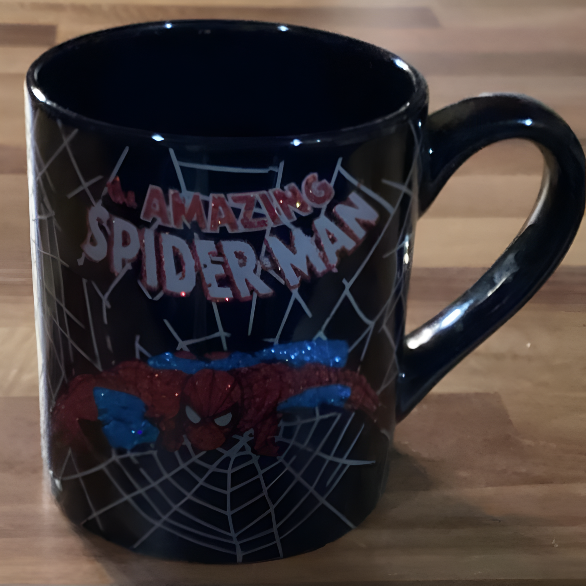 Amazing Spider Man Glitter Coffee Mug Cup