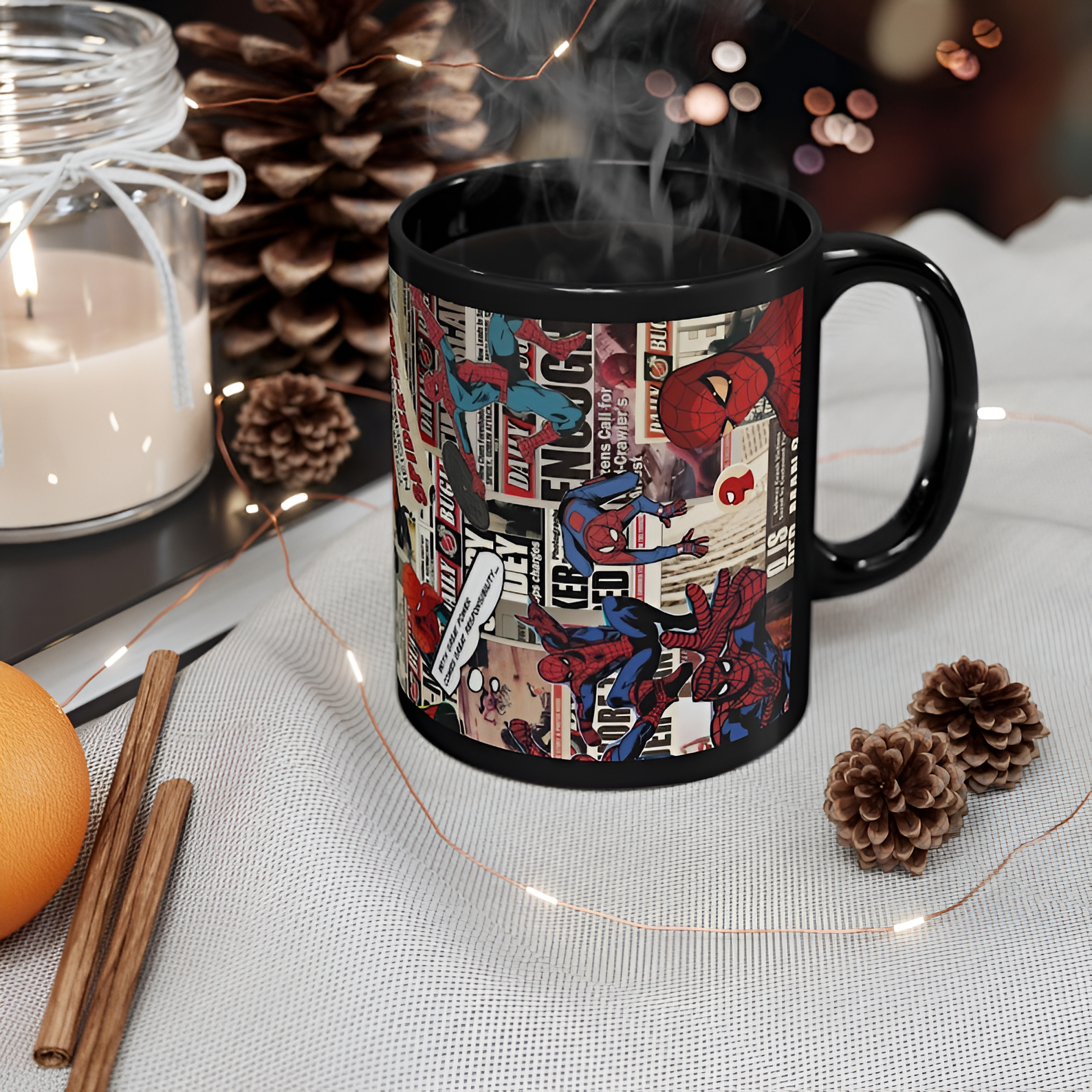 Spider Man Comic Collage Mug