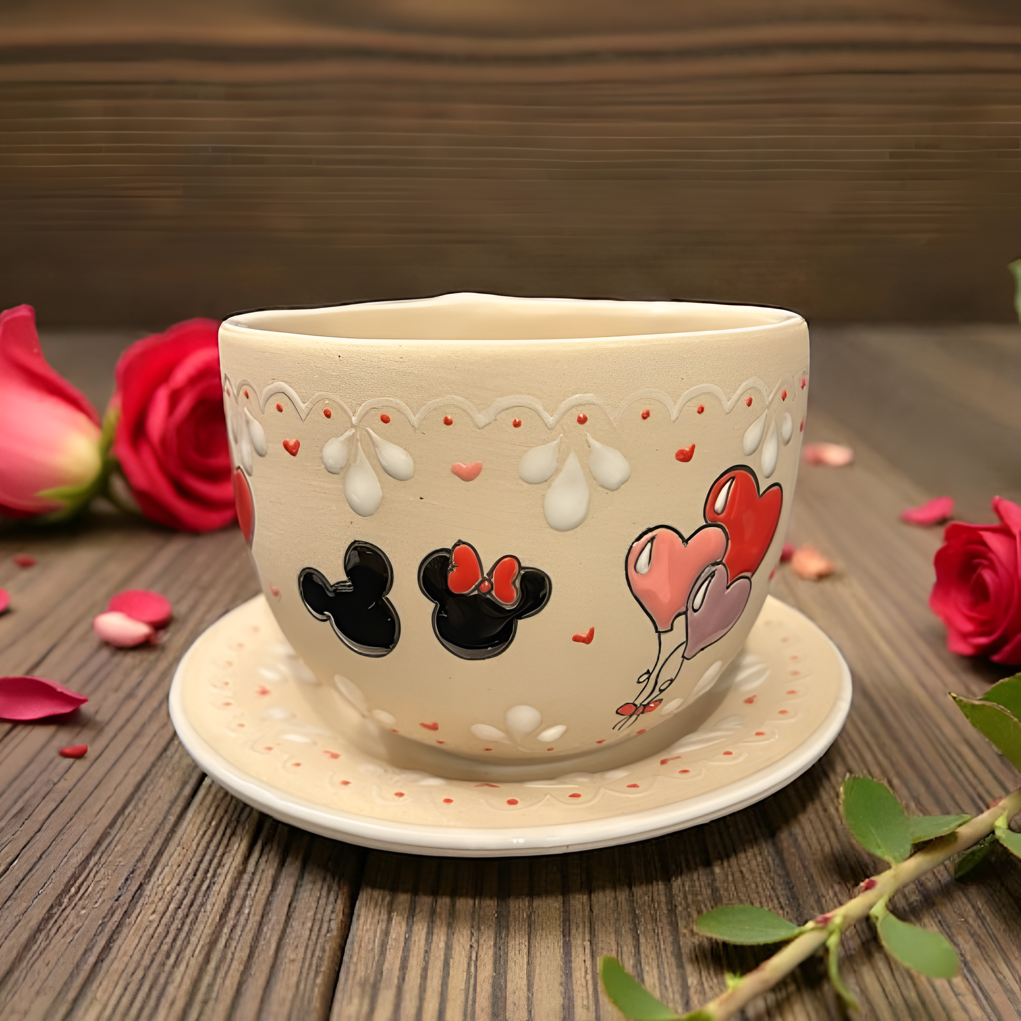 Mickey Minnie Valentine Coffee Mug