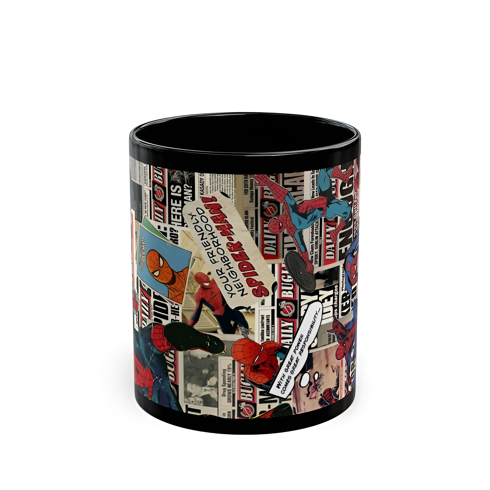 Spider Man Comic Collage Mug