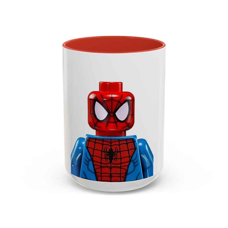 Spider Man Lego Style Accent Mug